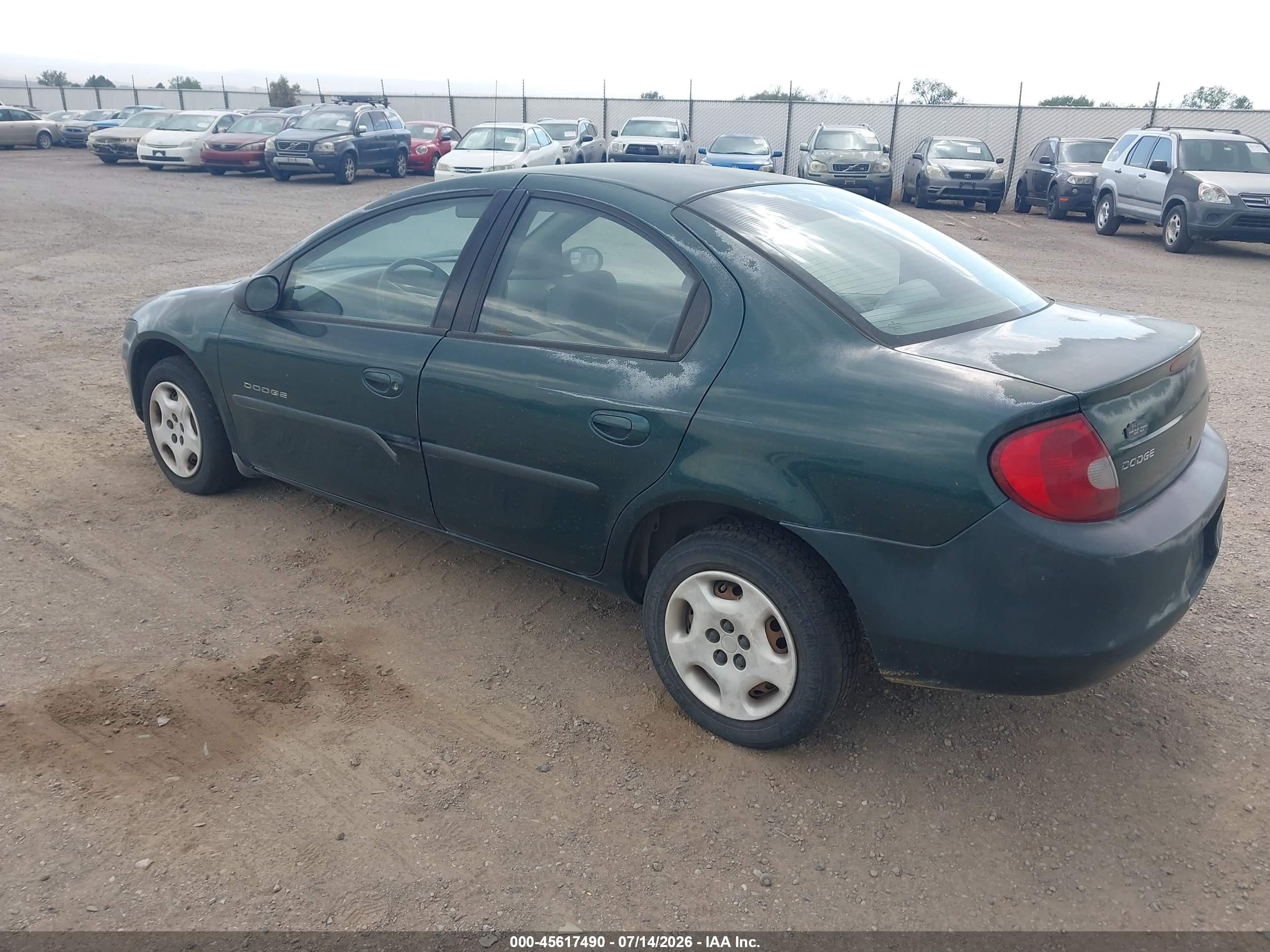 2000 Dodge Neon Highline Green vin: 1B3ES46C9YD529266