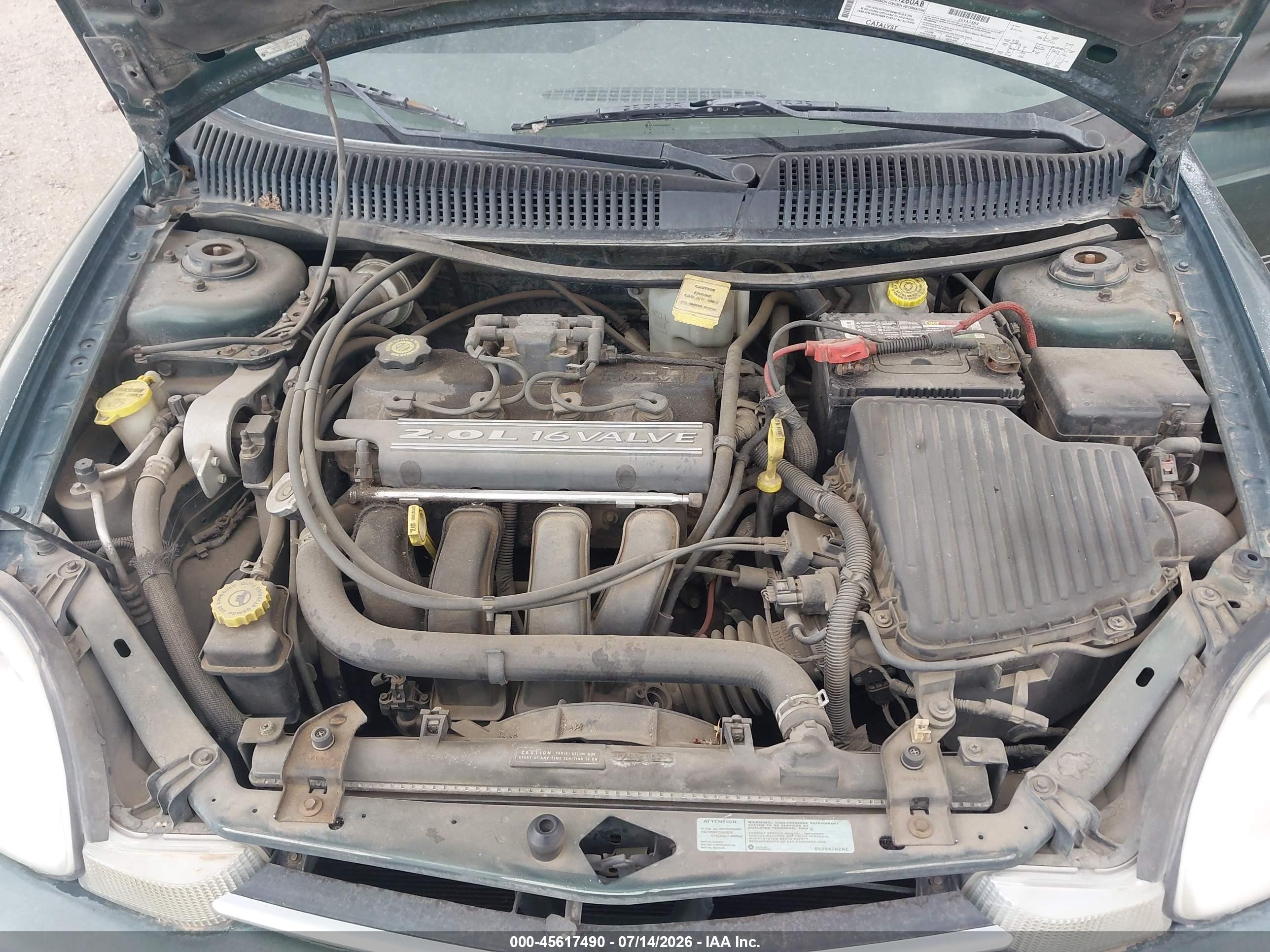 2000 Dodge Neon Highline Green vin: 1B3ES46C9YD529266