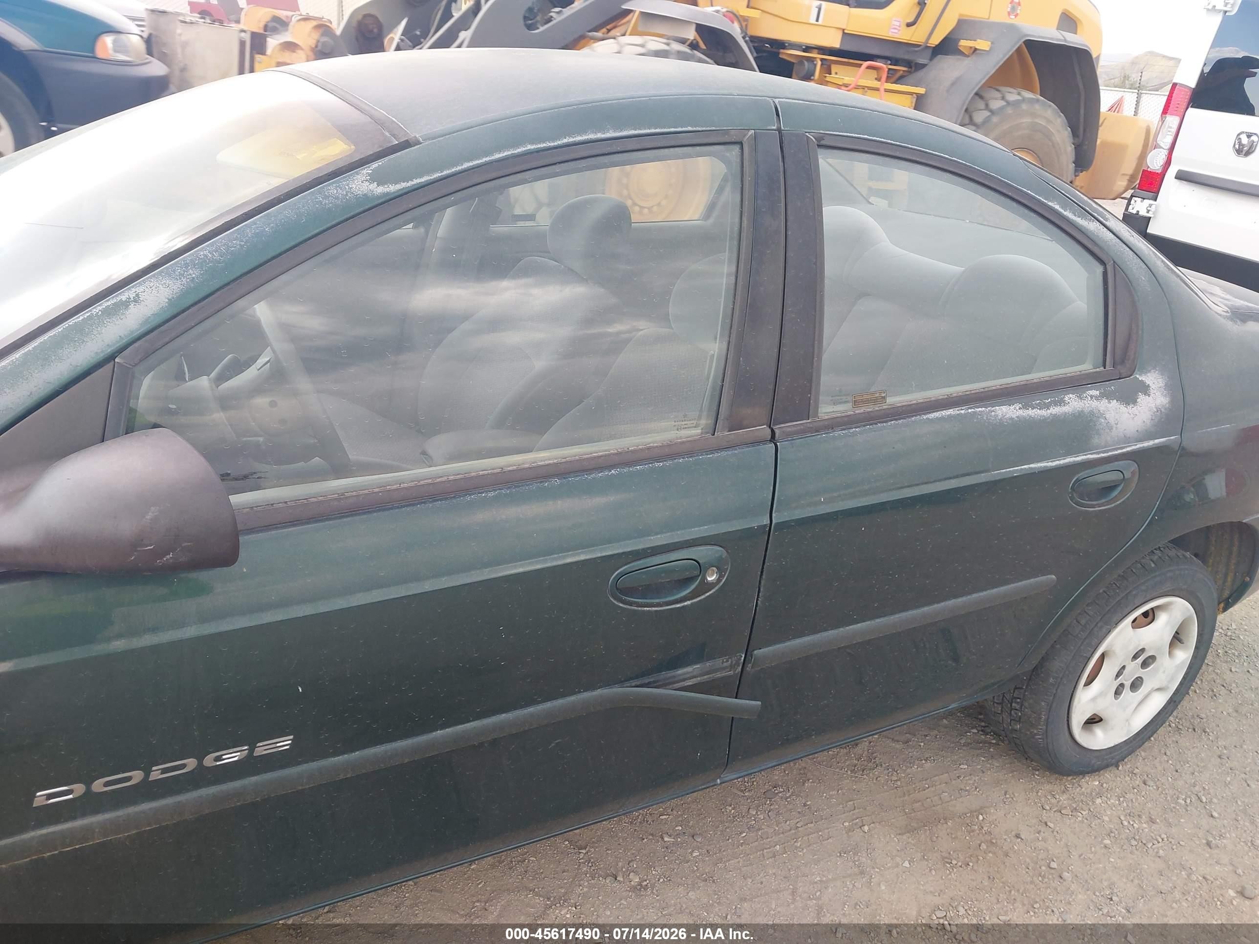 2000 Dodge Neon Highline Green vin: 1B3ES46C9YD529266