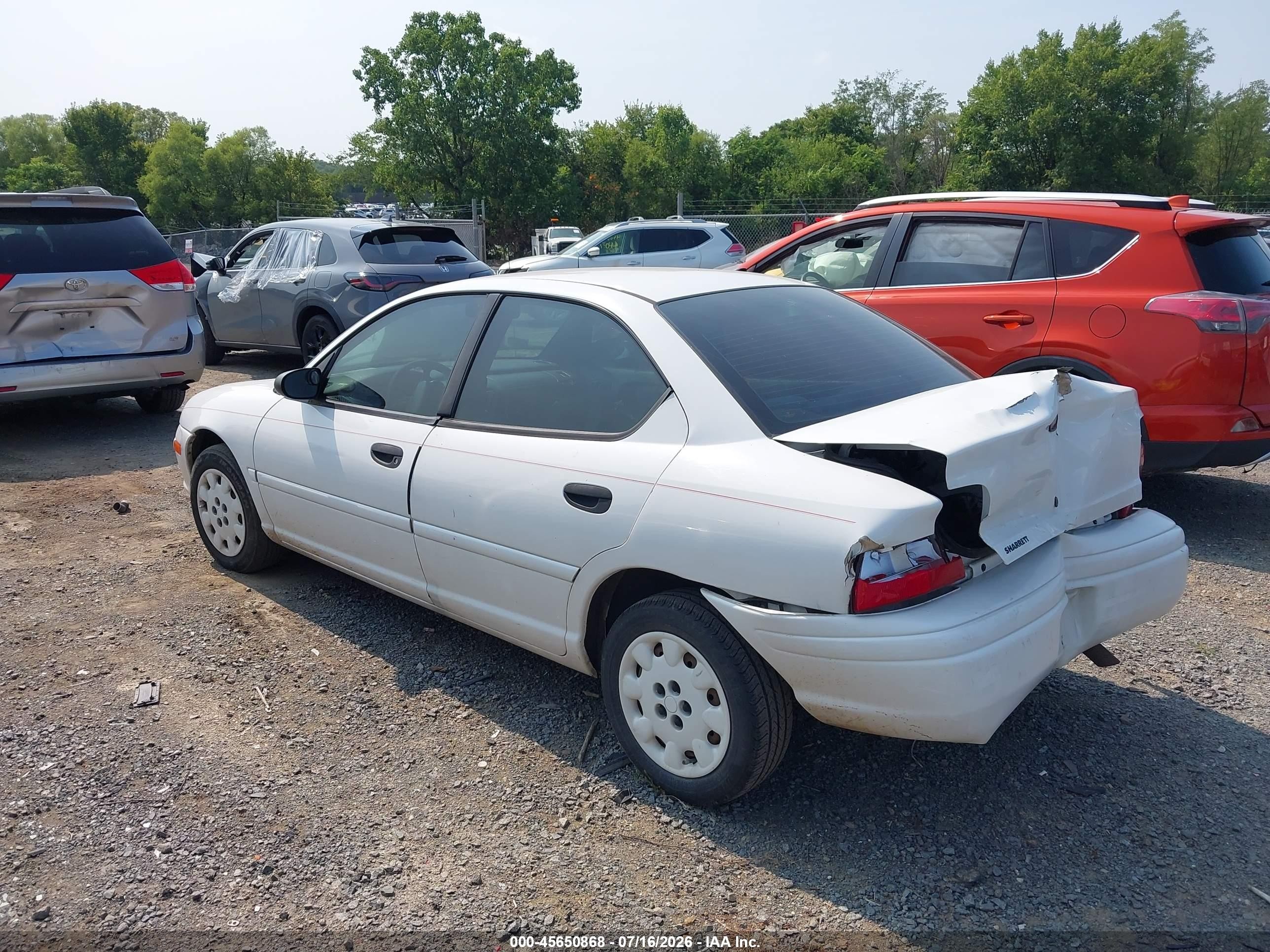 1998 Dodge Neon Competition/highline White vin: 1B3ES47C1WD557476