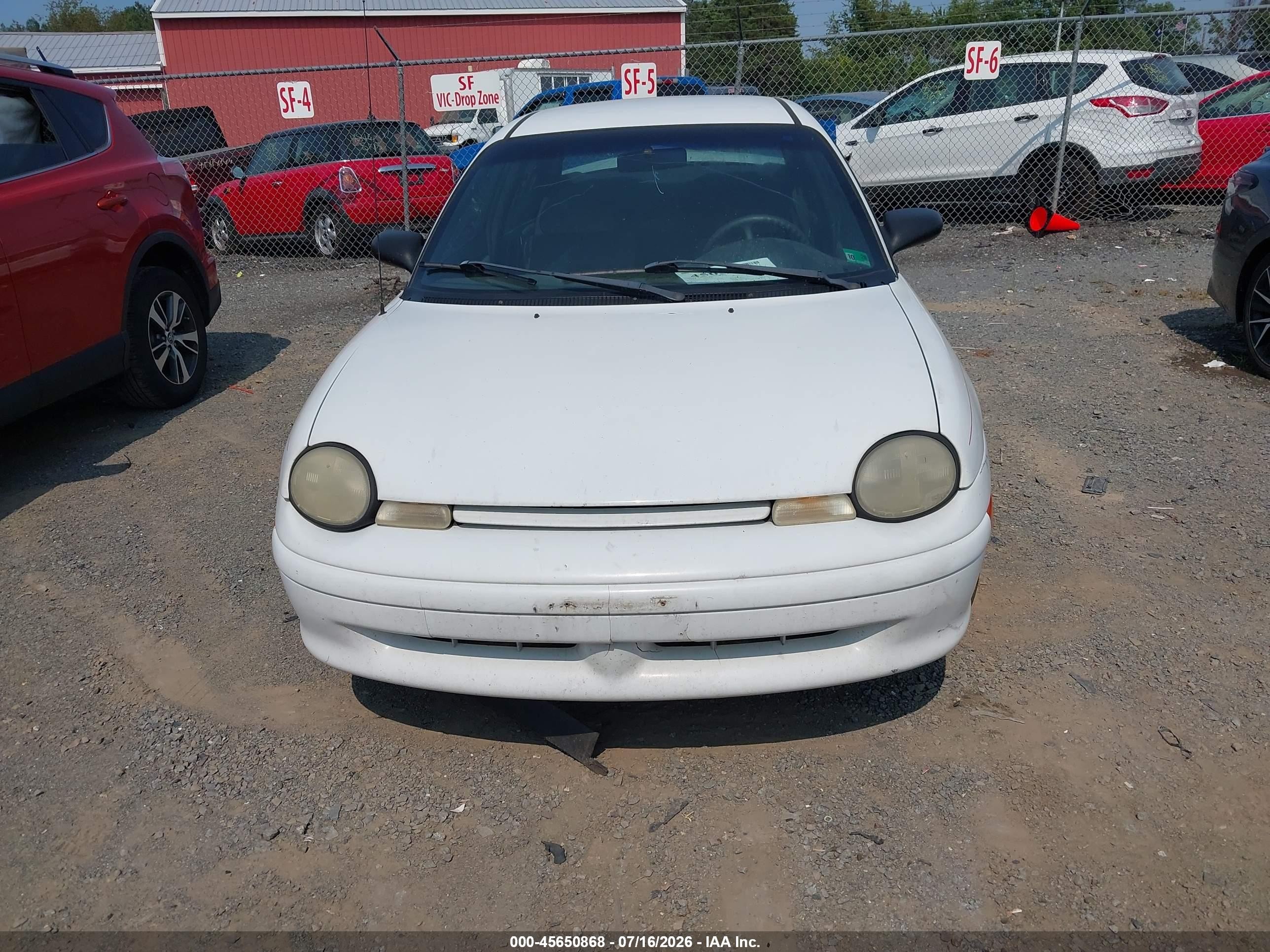 1998 Dodge Neon Competition/highline White vin: 1B3ES47C1WD557476