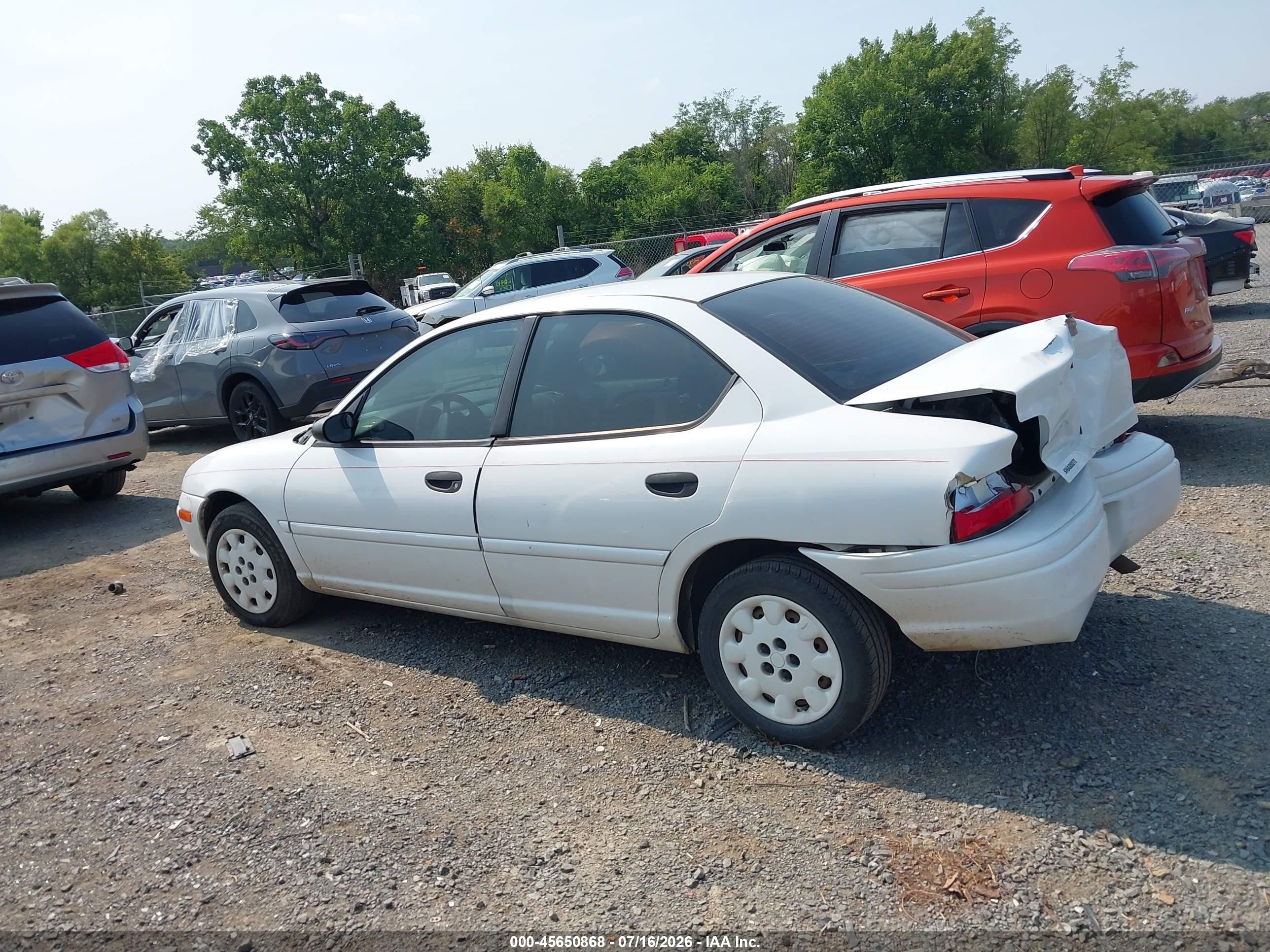 1998 Dodge Neon Competition/highline White vin: 1B3ES47C1WD557476