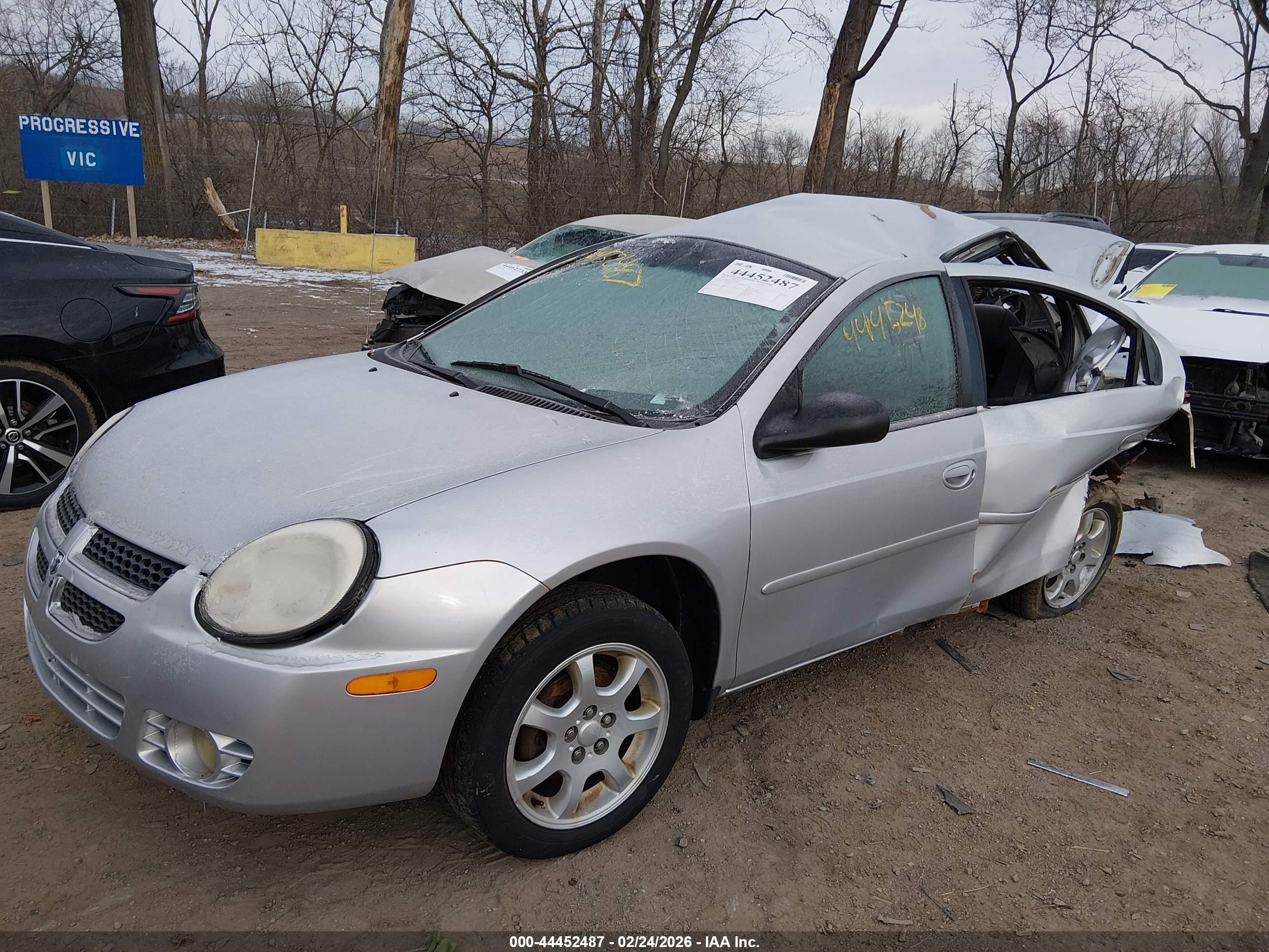 2004 Dodge Neon Sxt Silver vin: 1B3ES56C04D587444
