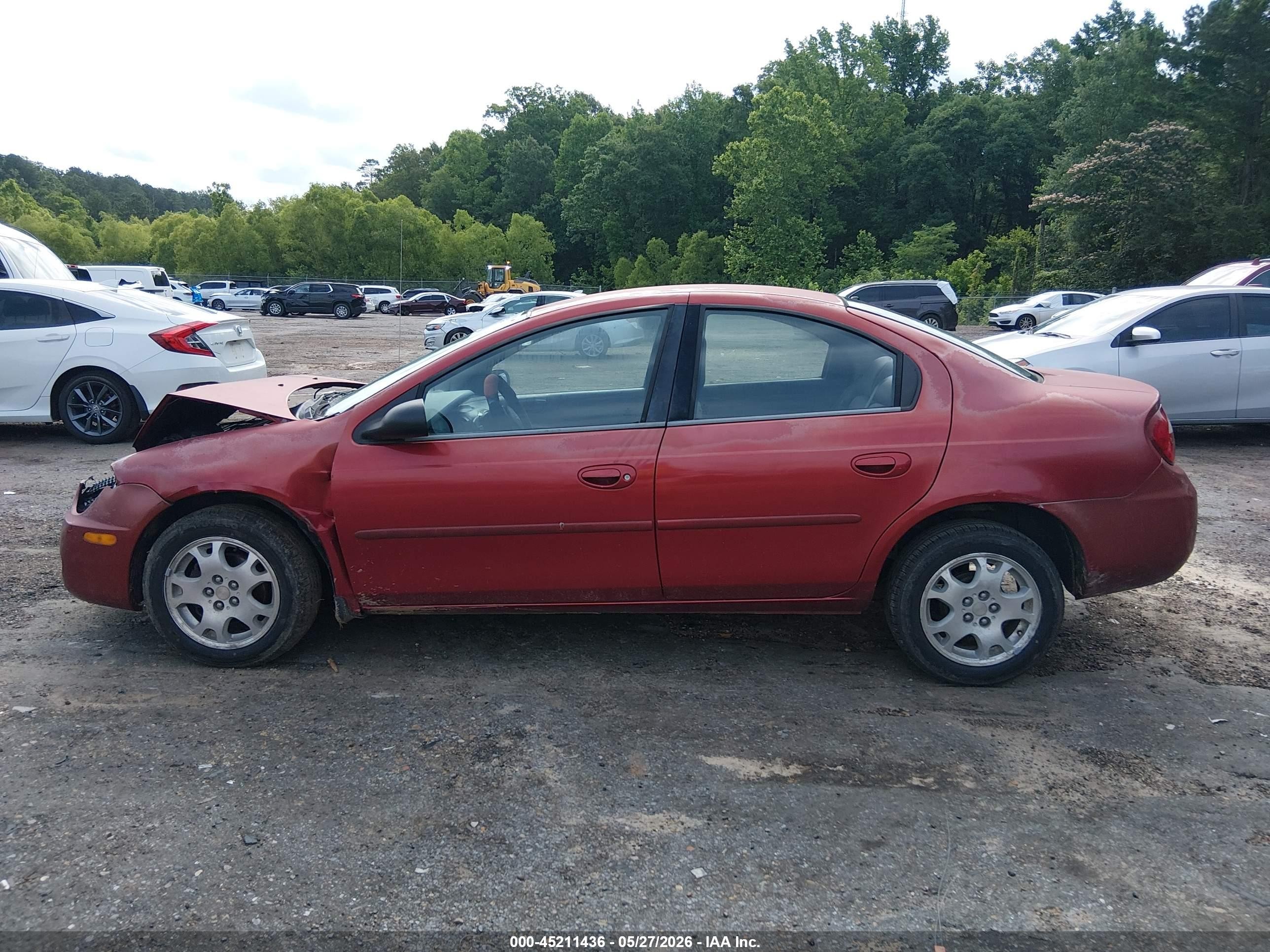 2005 Dodge Neon Sxt Red vin: 1B3ES56C05D110675