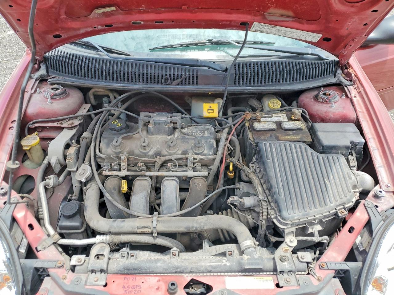 2005 Dodge Neon Sxt Burgundy vin: 1B3ES56C05D253870