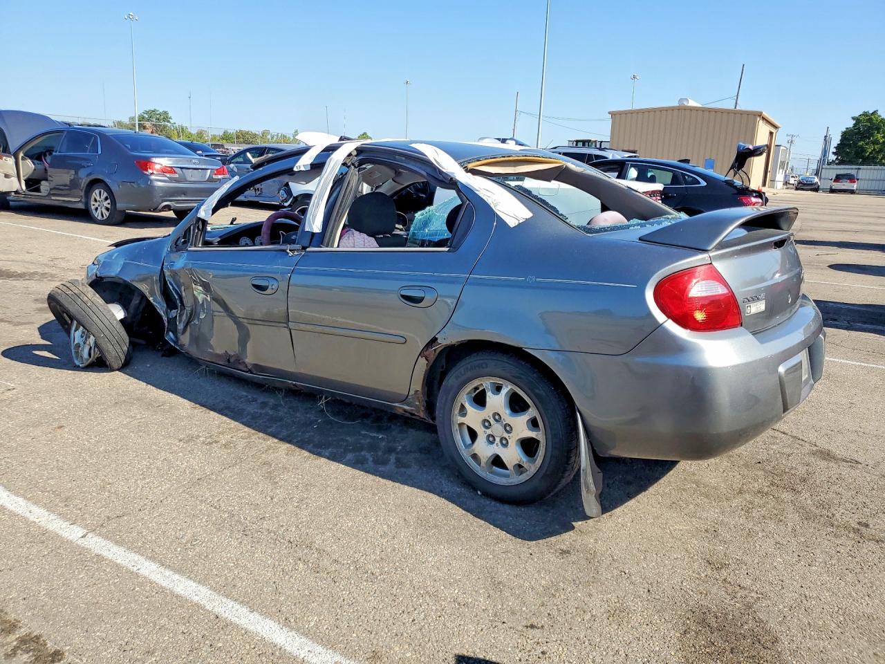 2005 Dodge Neon Sxt Gray vin: 1B3ES56C05D255750