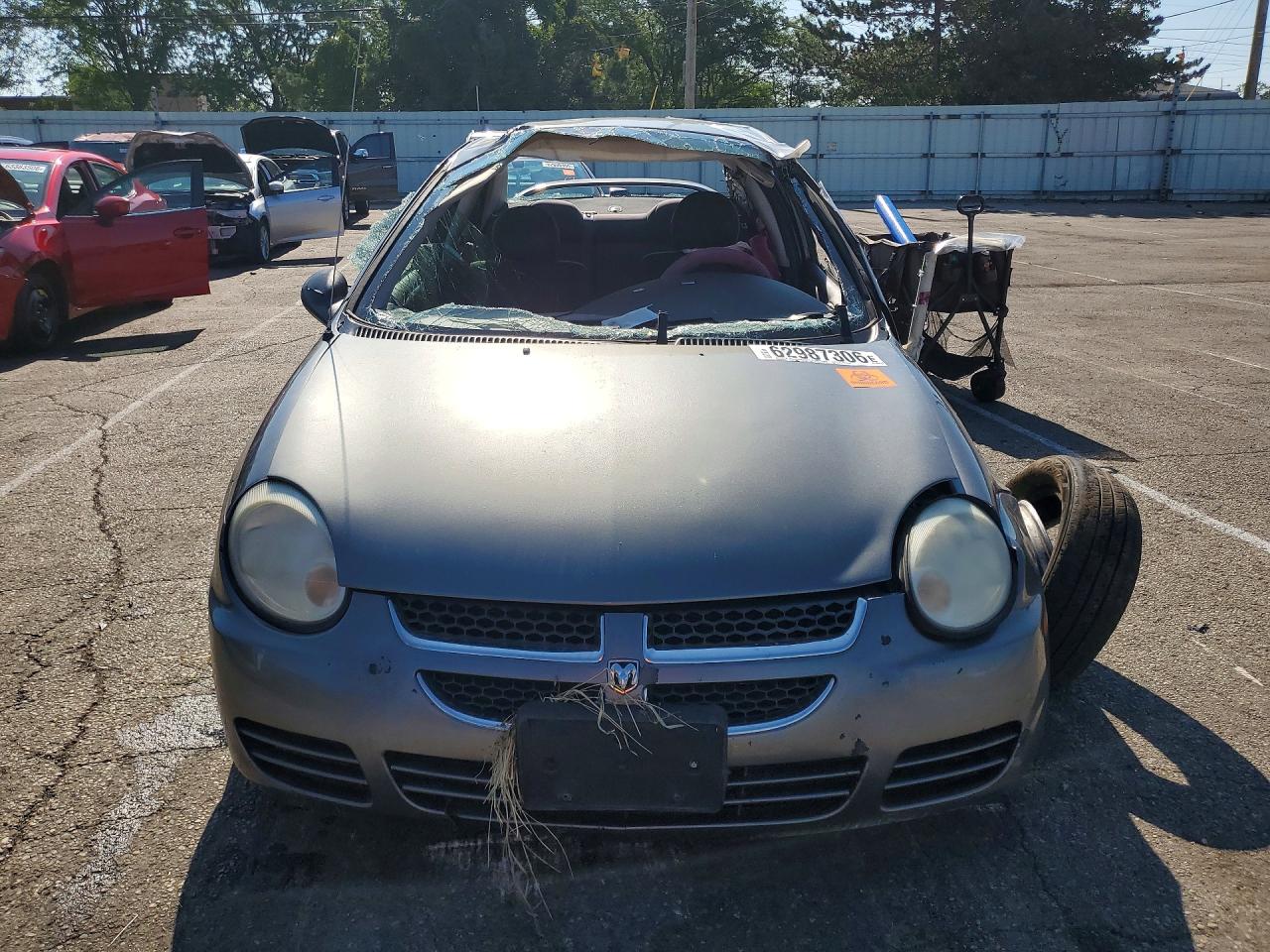 2005 Dodge Neon Sxt Gray vin: 1B3ES56C05D255750