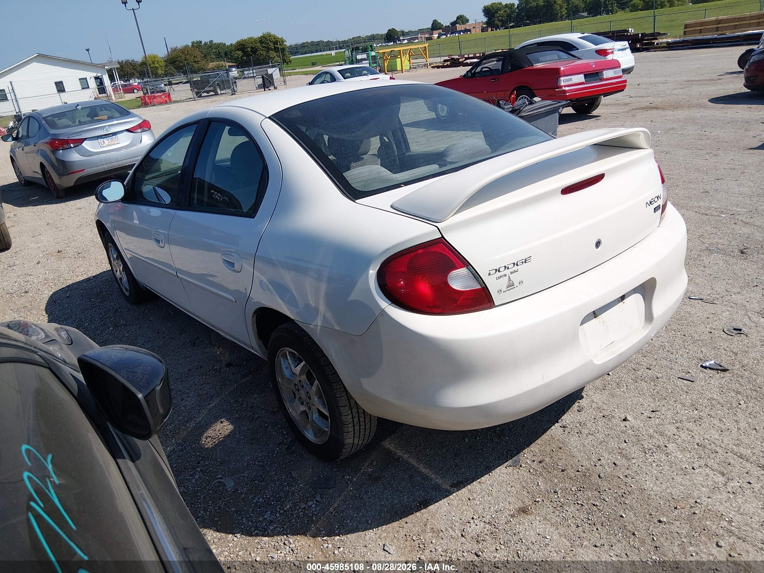 2002 Dodge Neon Sxt White vin: 1B3ES56C12D651455