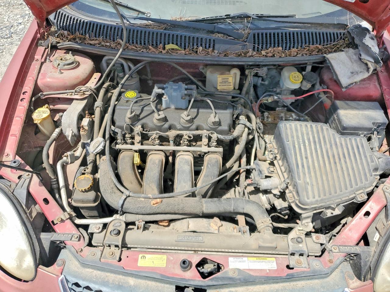 2004 Dodge Neon Sxt Red vin: 1B3ES56C14D524708