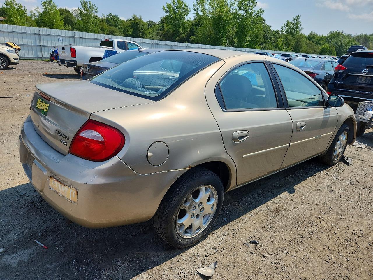 2003 Dodge Neon Sxt Beige vin: 1B3ES56C23D105829
