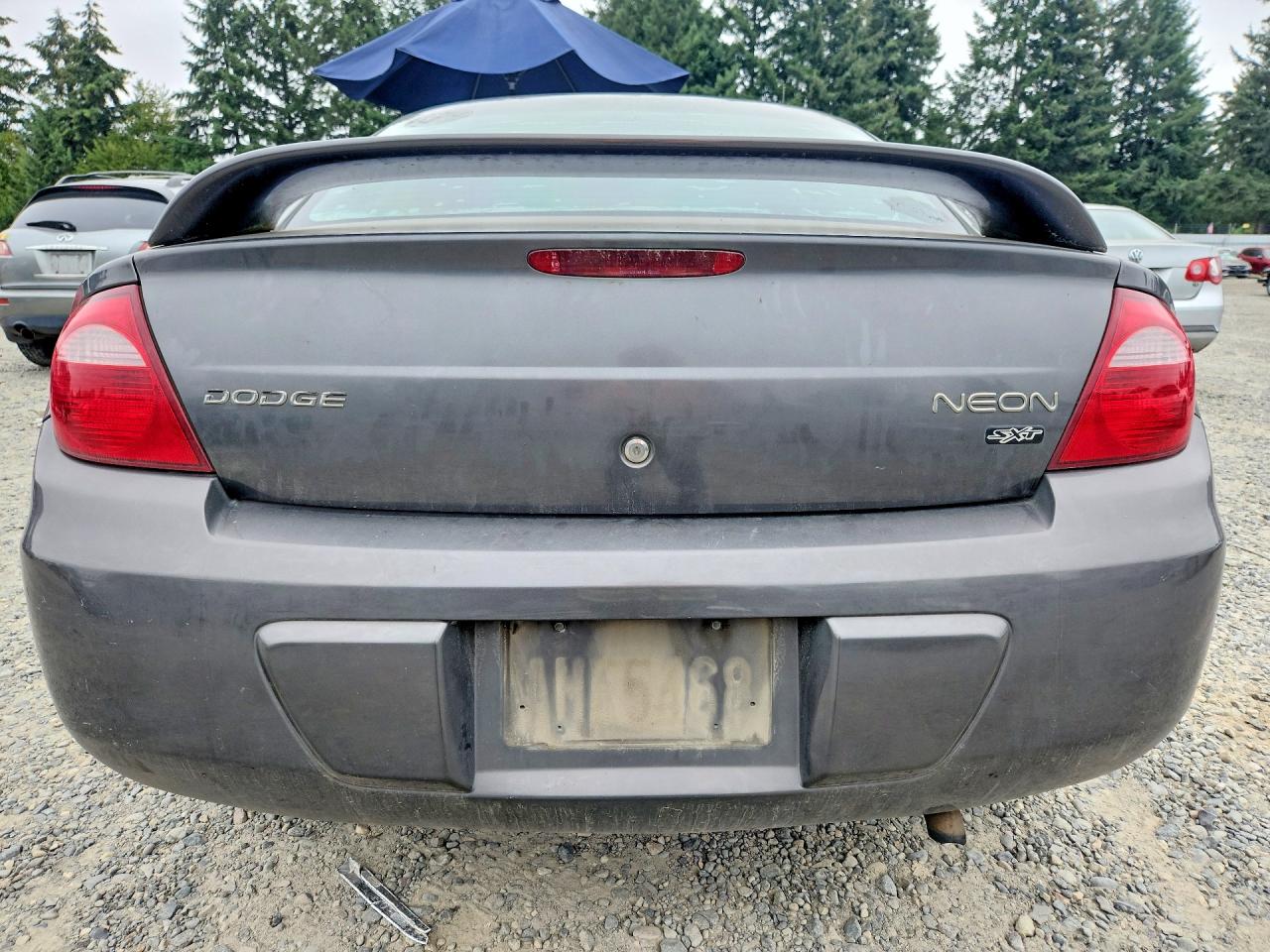 2004 Dodge Neon Sxt Gray vin: 1B3ES56C34D535600
