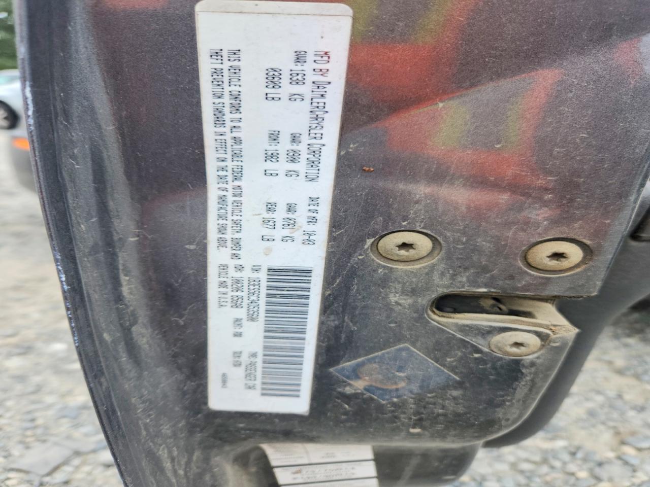 2004 Dodge Neon Sxt Gray vin: 1B3ES56C34D535600