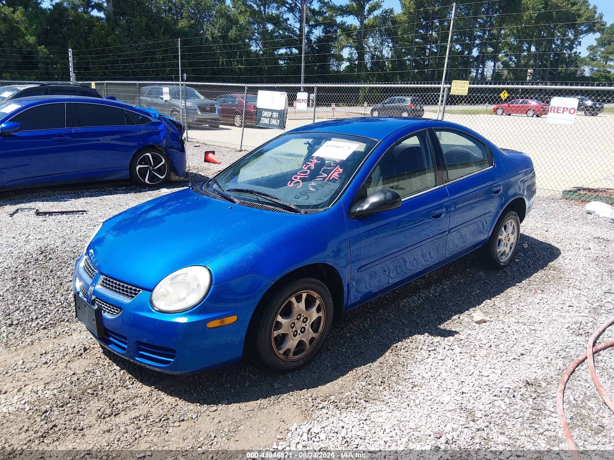 2004 Dodge Neon Sxt Синий vin: 1B3ES56C34D590547