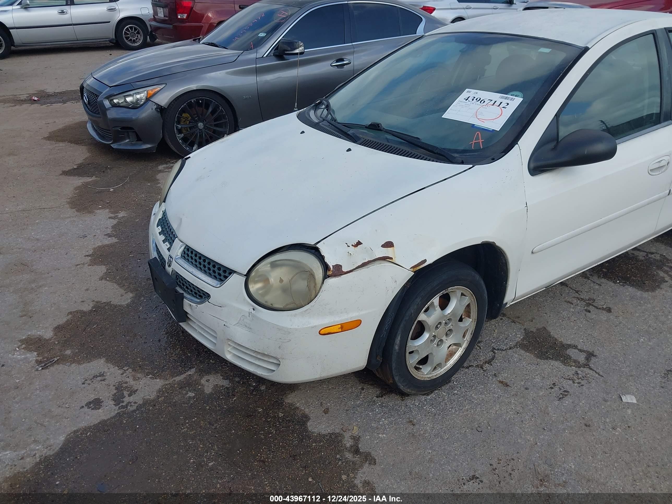 2004 Dodge Neon Sxt White vin: 1B3ES56C34D607573