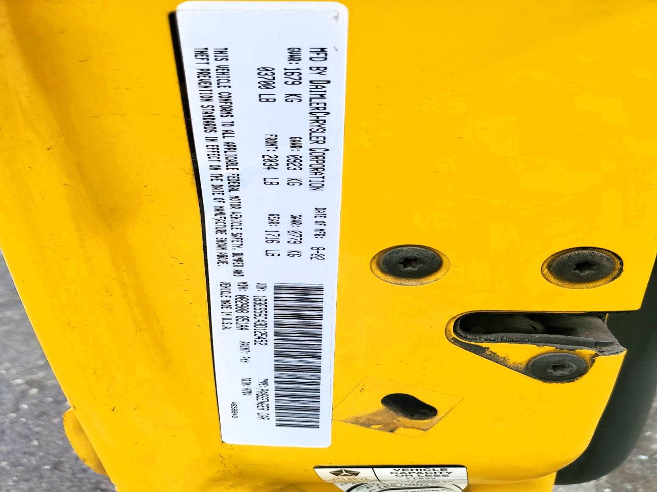 2003 Dodge Neon Sxt Желтый vin: 1B3ES56C43D125452