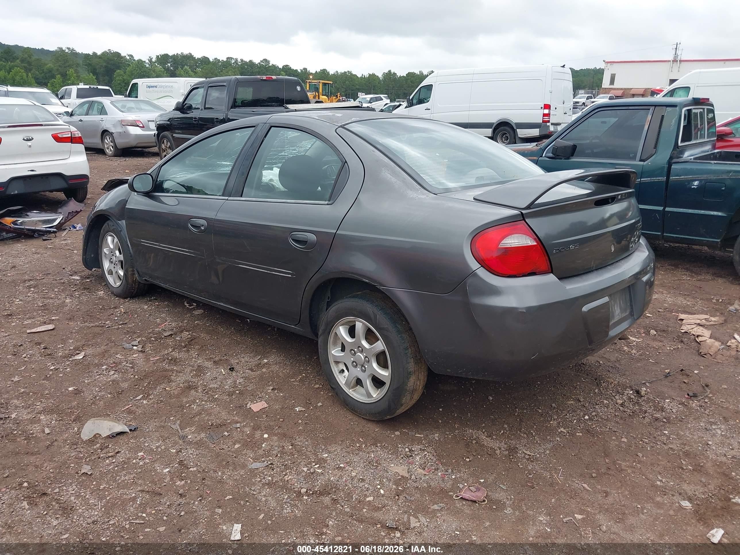 2004 Dodge Neon Sxt Gray vin: 1B3ES56C44D564250