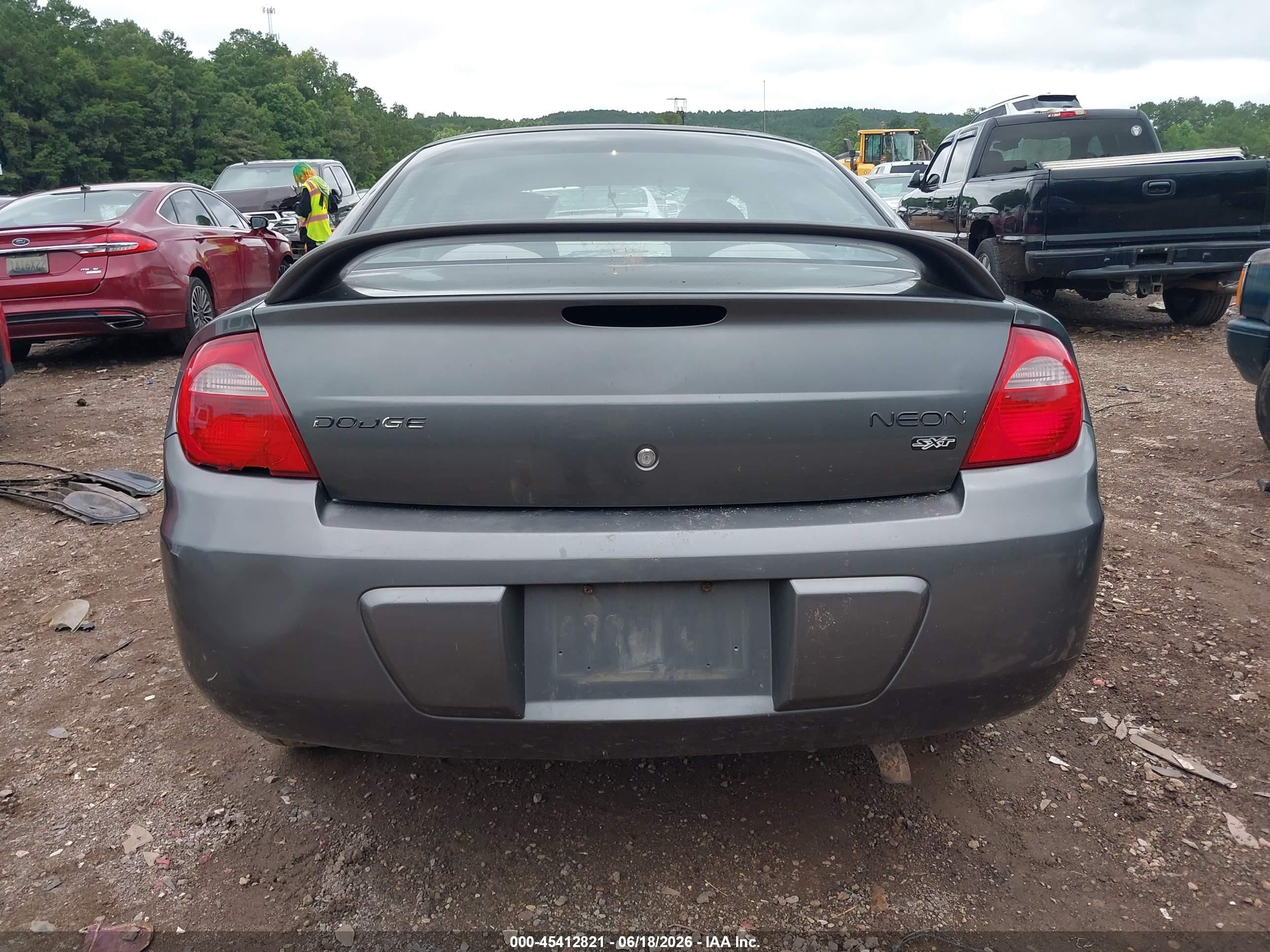 2004 Dodge Neon Sxt Gray vin: 1B3ES56C44D564250