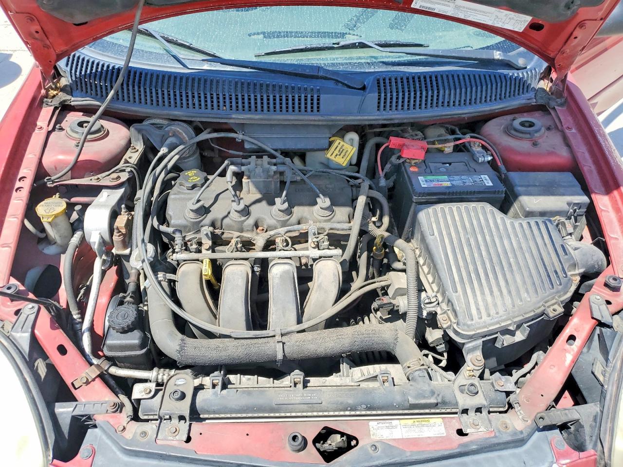 2005 Dodge Neon Sxt Red vin: 1B3ES56C45D142352