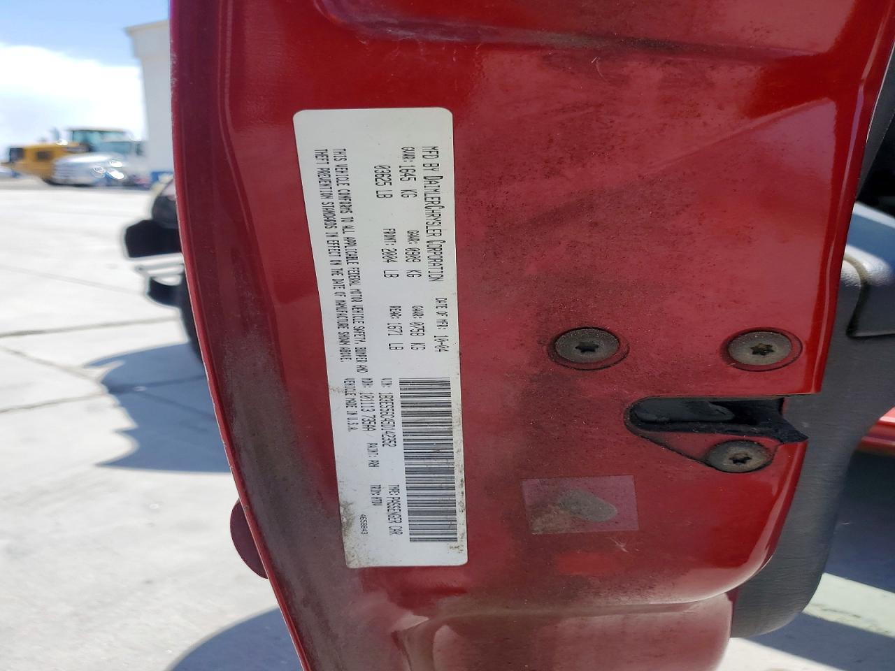 2005 Dodge Neon Sxt Red vin: 1B3ES56C45D142352