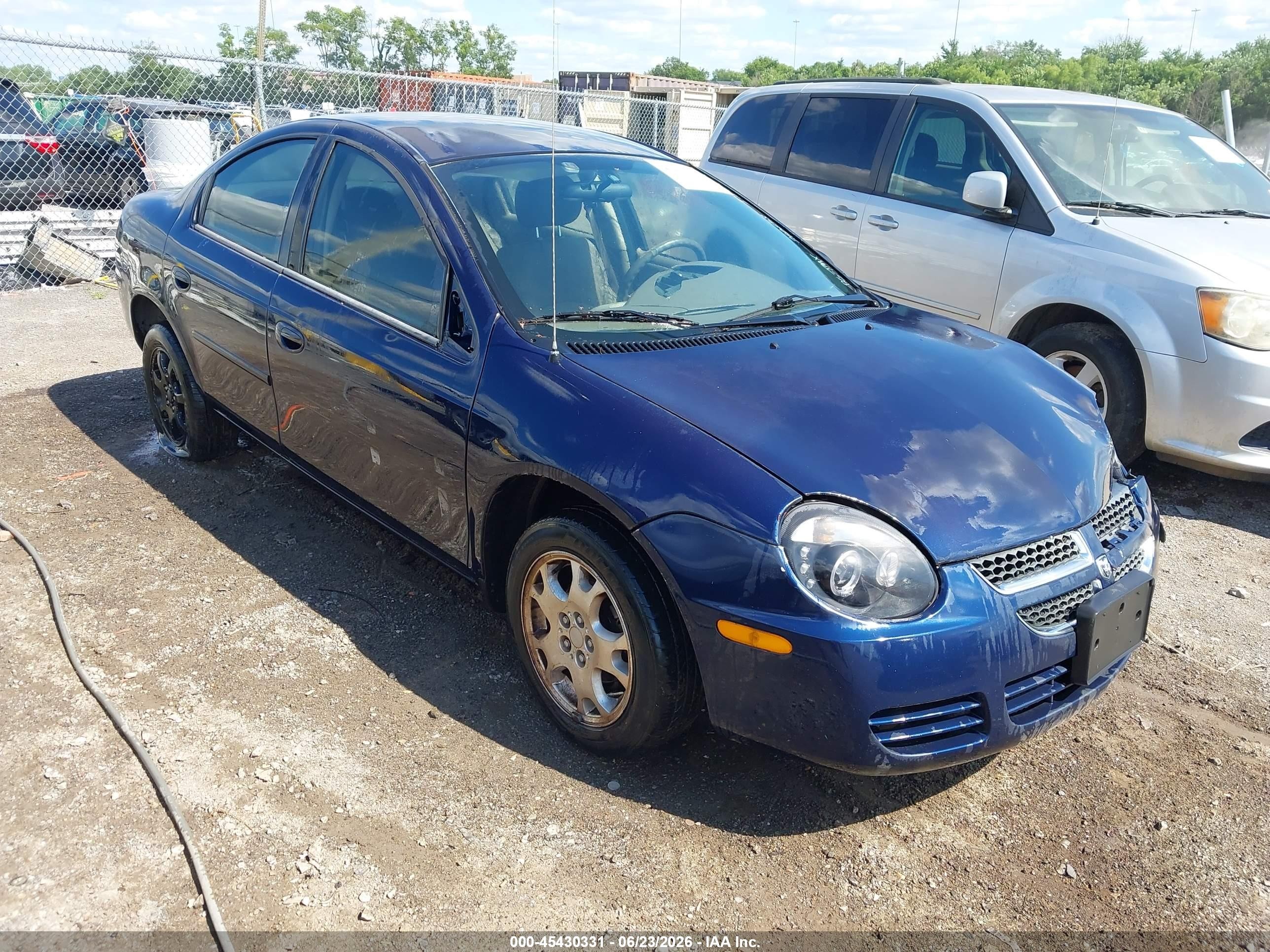 2005 Dodge Neon Sxt Blue vin: 1B3ES56C45D260658