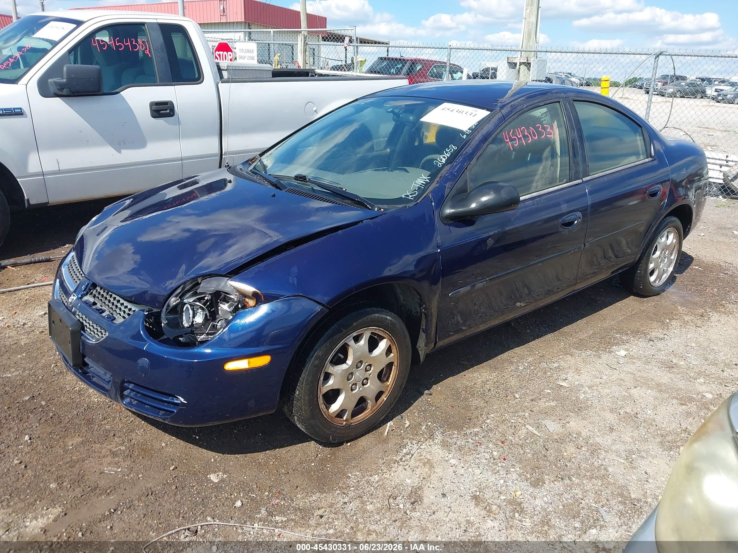 2005 Dodge Neon Sxt Blue vin: 1B3ES56C45D260658