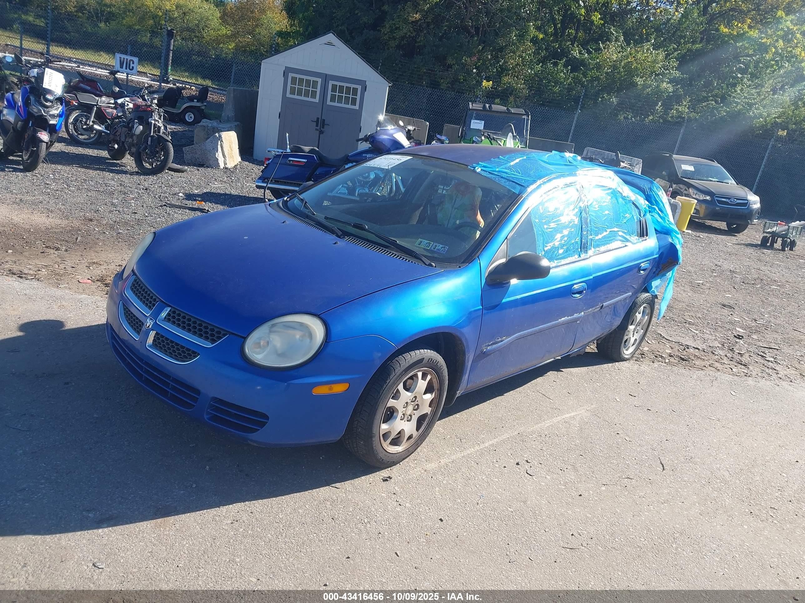 2004 Dodge Neon Sxt Blue vin: 1B3ES56C54D527403