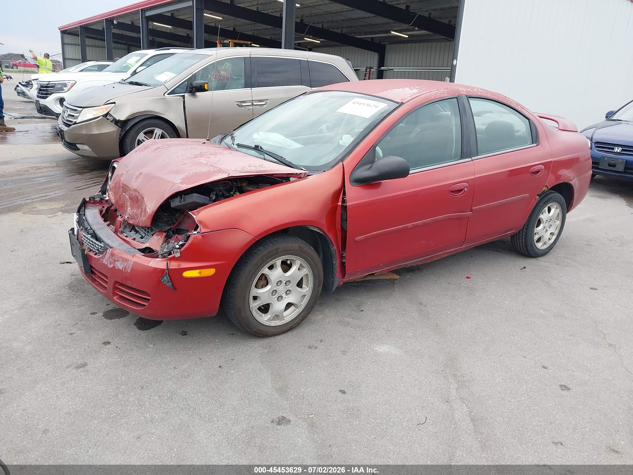 2005 Dodge Neon Sxt Red vin: 1B3ES56C55D127147