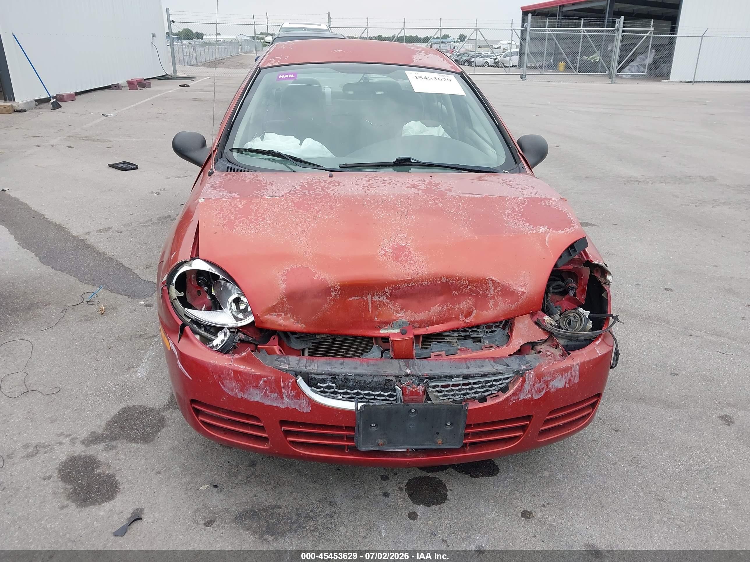 2005 Dodge Neon Sxt Red vin: 1B3ES56C55D127147