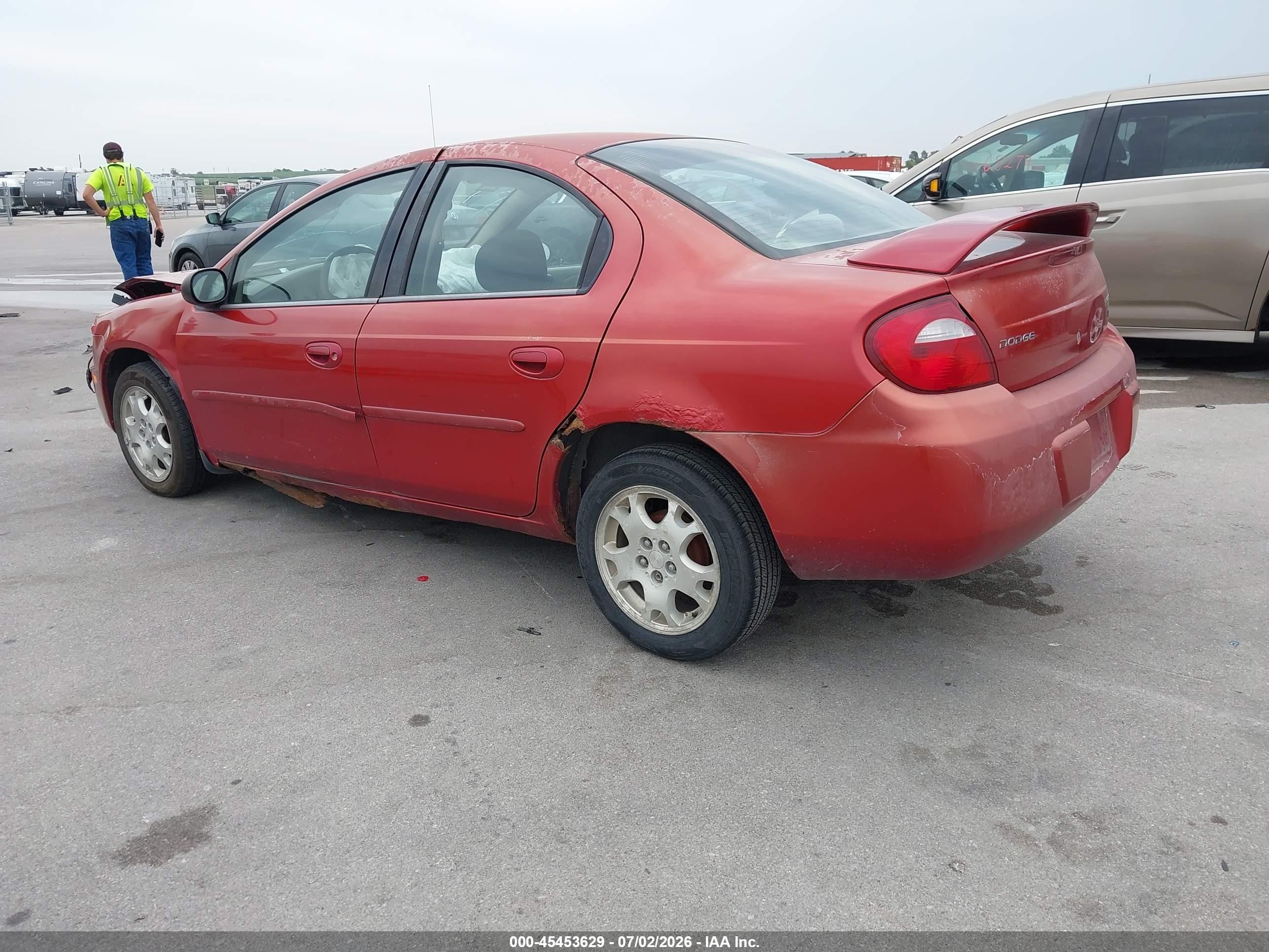 2005 Dodge Neon Sxt Red vin: 1B3ES56C55D127147