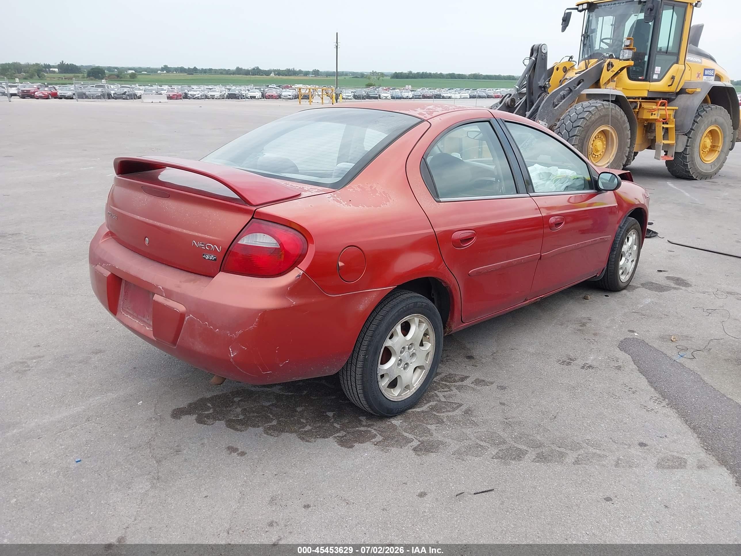 2005 Dodge Neon Sxt Red vin: 1B3ES56C55D127147