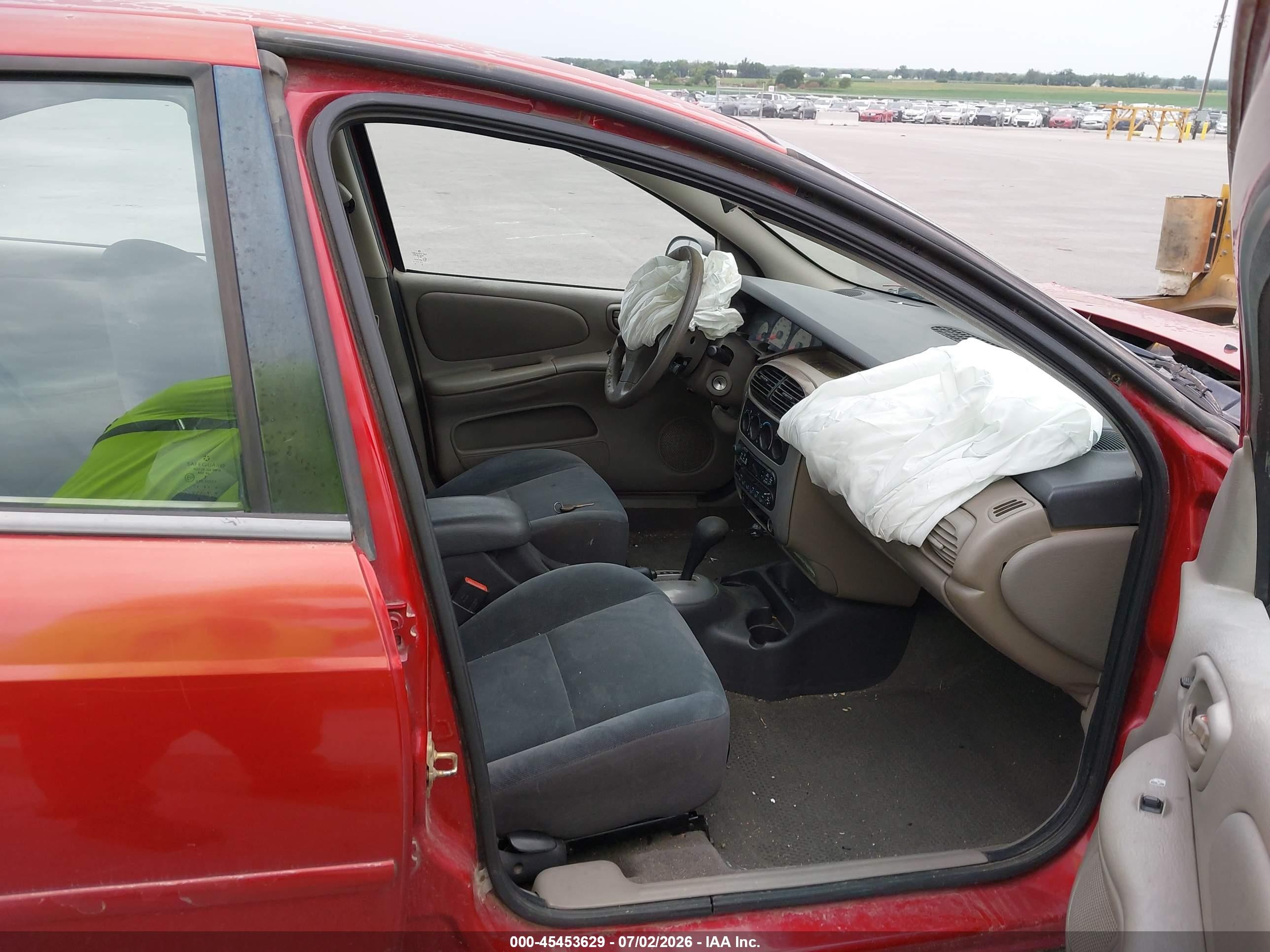 2005 Dodge Neon Sxt Red vin: 1B3ES56C55D127147