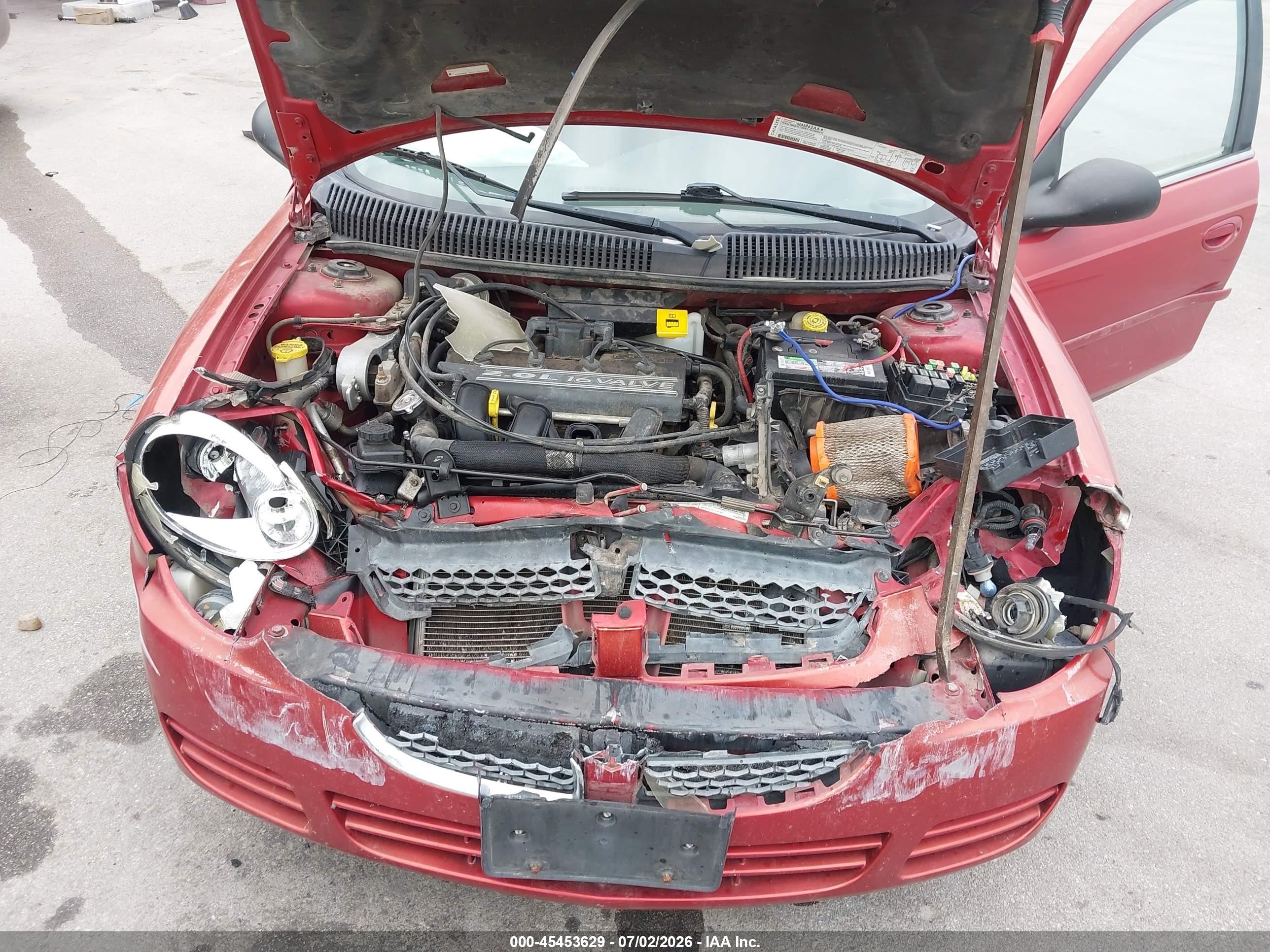 2005 Dodge Neon Sxt Red vin: 1B3ES56C55D127147