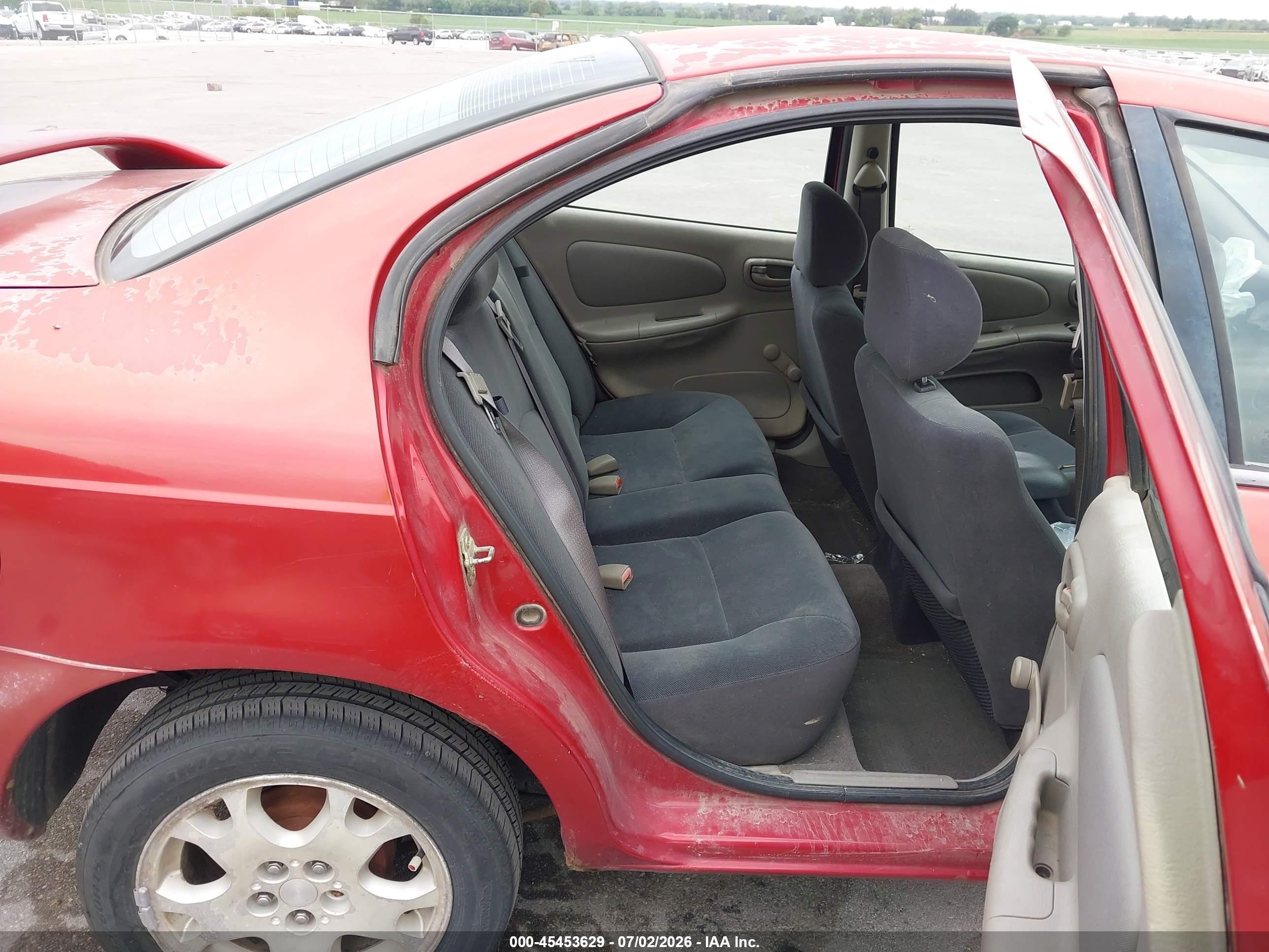 2005 Dodge Neon Sxt Red vin: 1B3ES56C55D127147