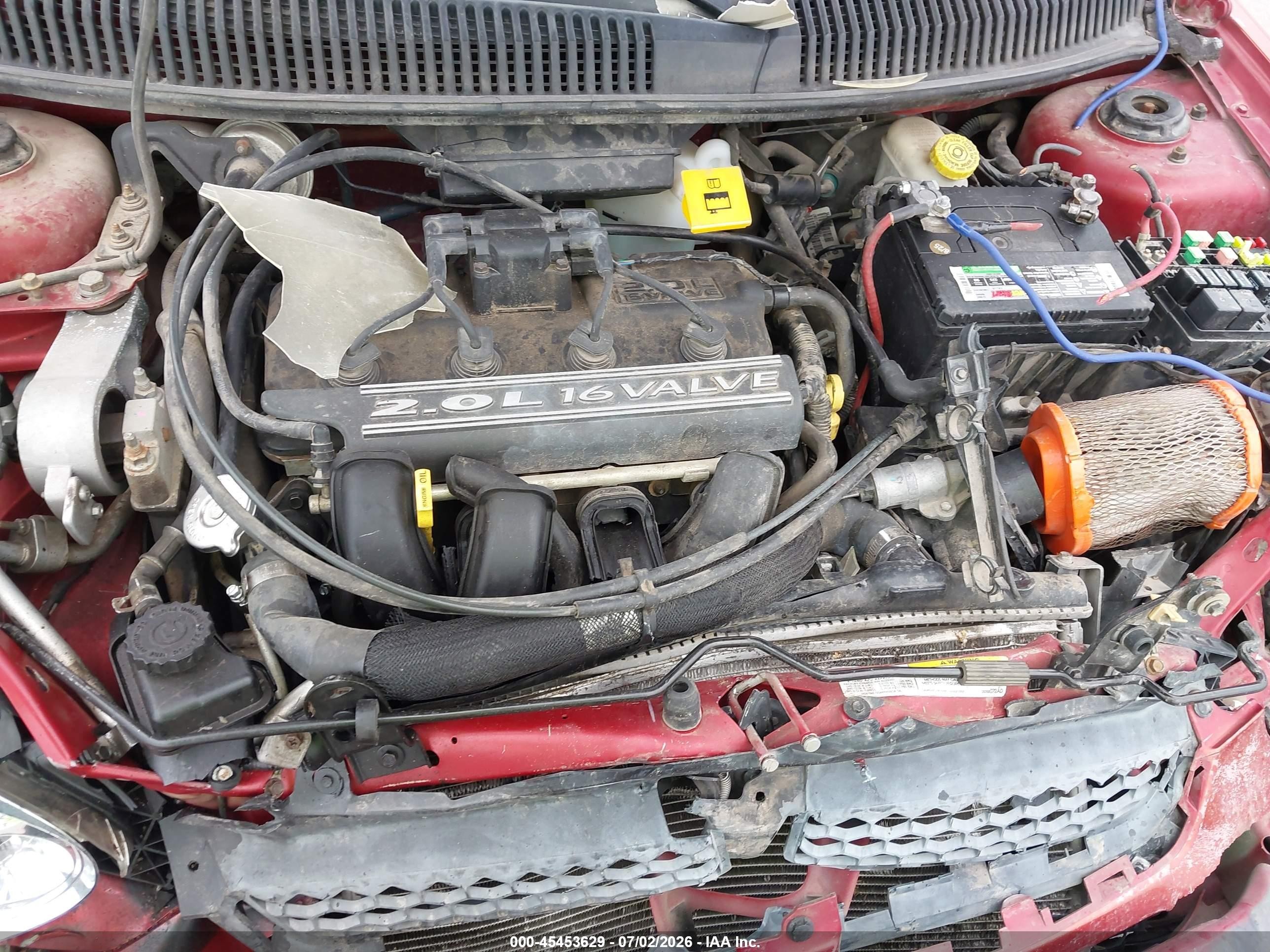 2005 Dodge Neon Sxt Red vin: 1B3ES56C55D127147