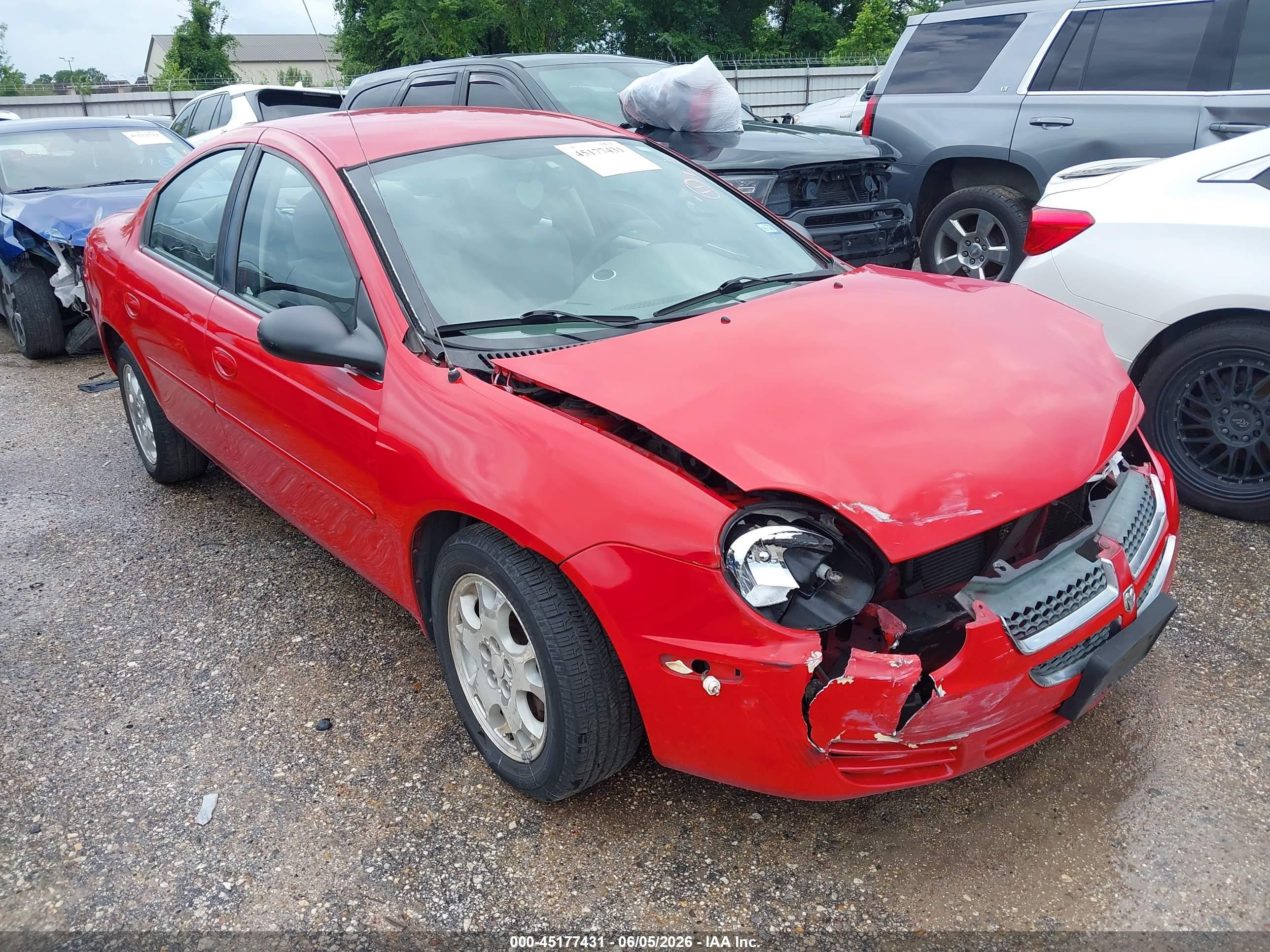 2003 Dodge Neon Sxt Red vin: 1B3ES56C63D196586