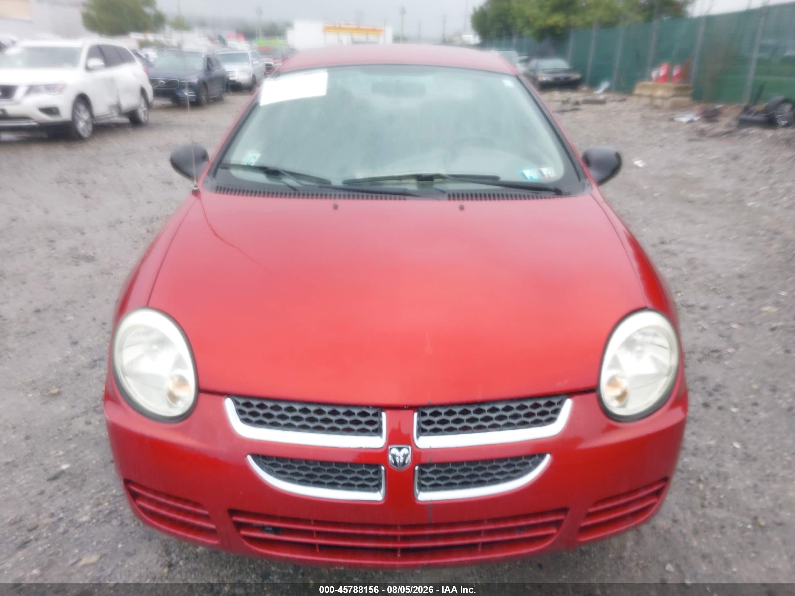 2005 Dodge Neon Sxt Red vin: 1B3ES56C65D175224