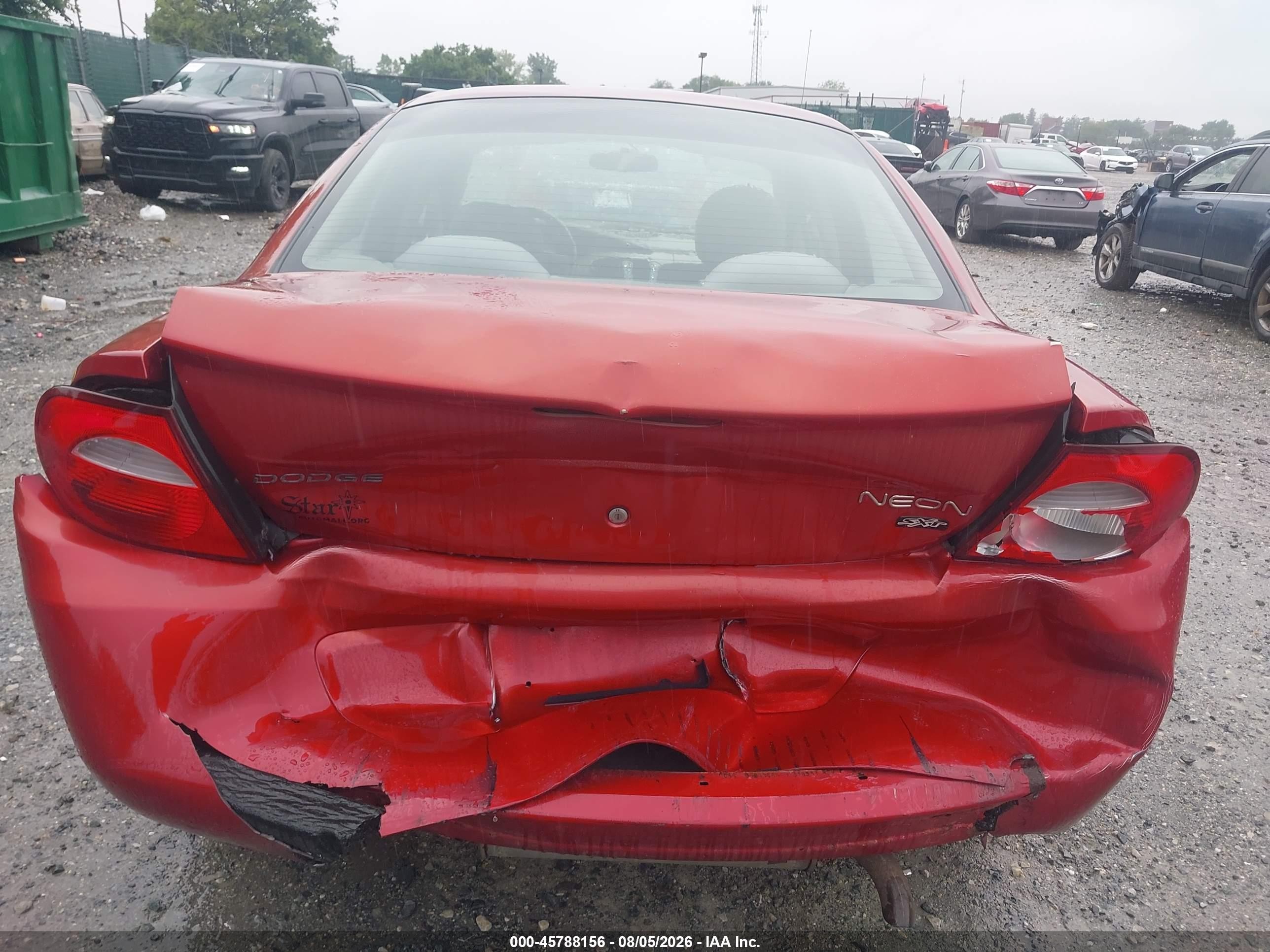 2005 Dodge Neon Sxt Red vin: 1B3ES56C65D175224