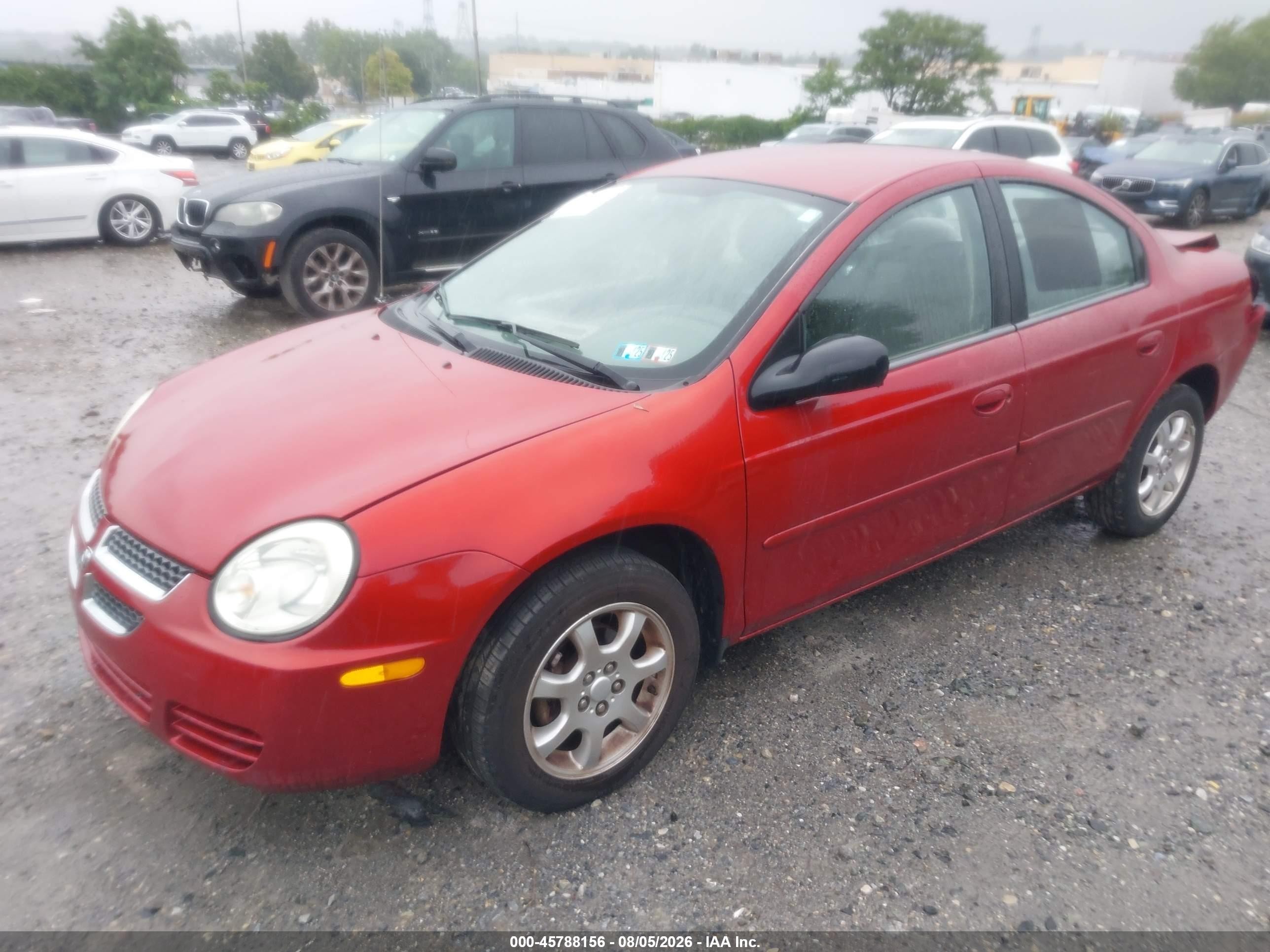 2005 Dodge Neon Sxt Red vin: 1B3ES56C65D175224