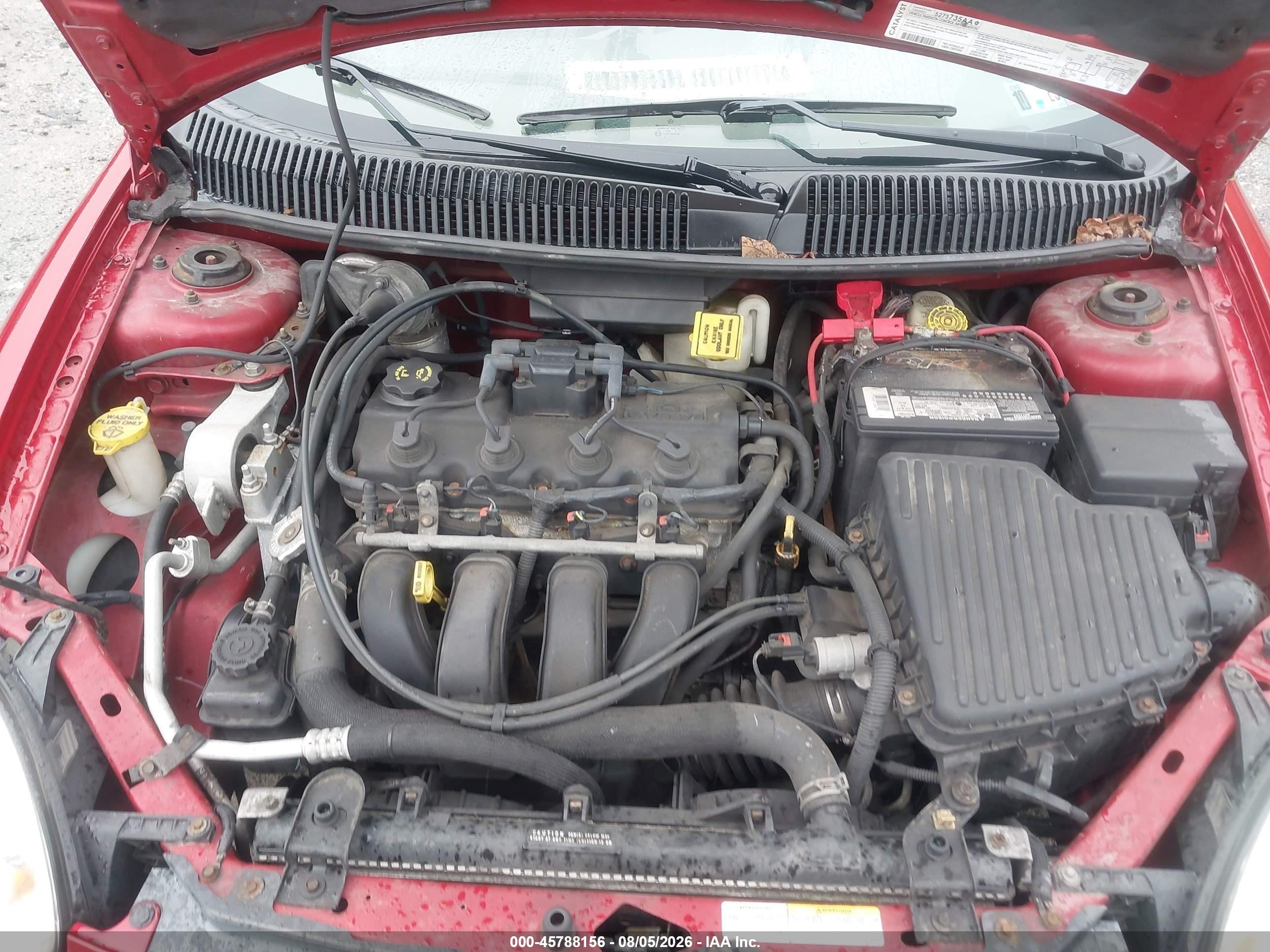 2005 Dodge Neon Sxt Red vin: 1B3ES56C65D175224