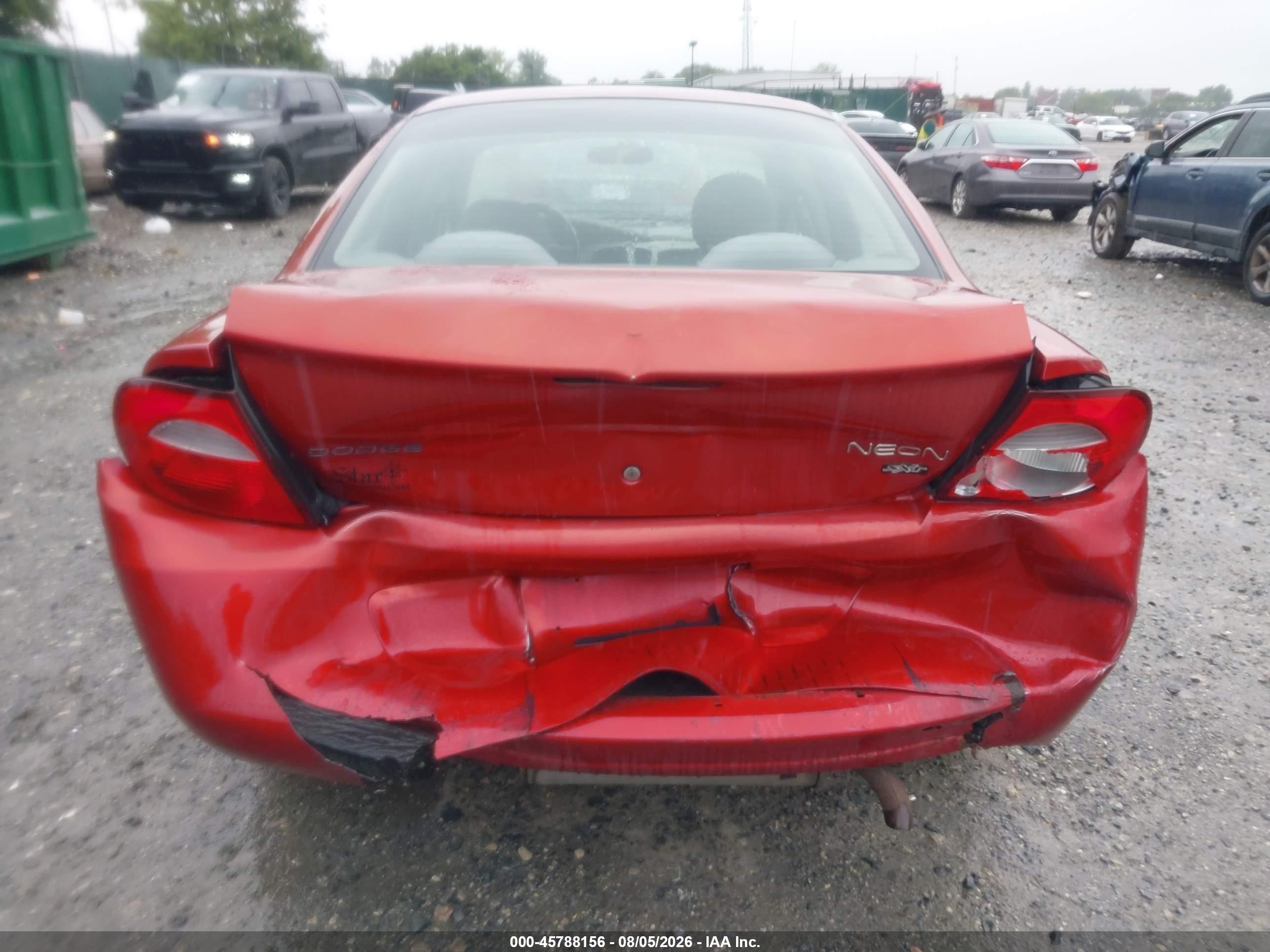 2005 Dodge Neon Sxt Red vin: 1B3ES56C65D175224