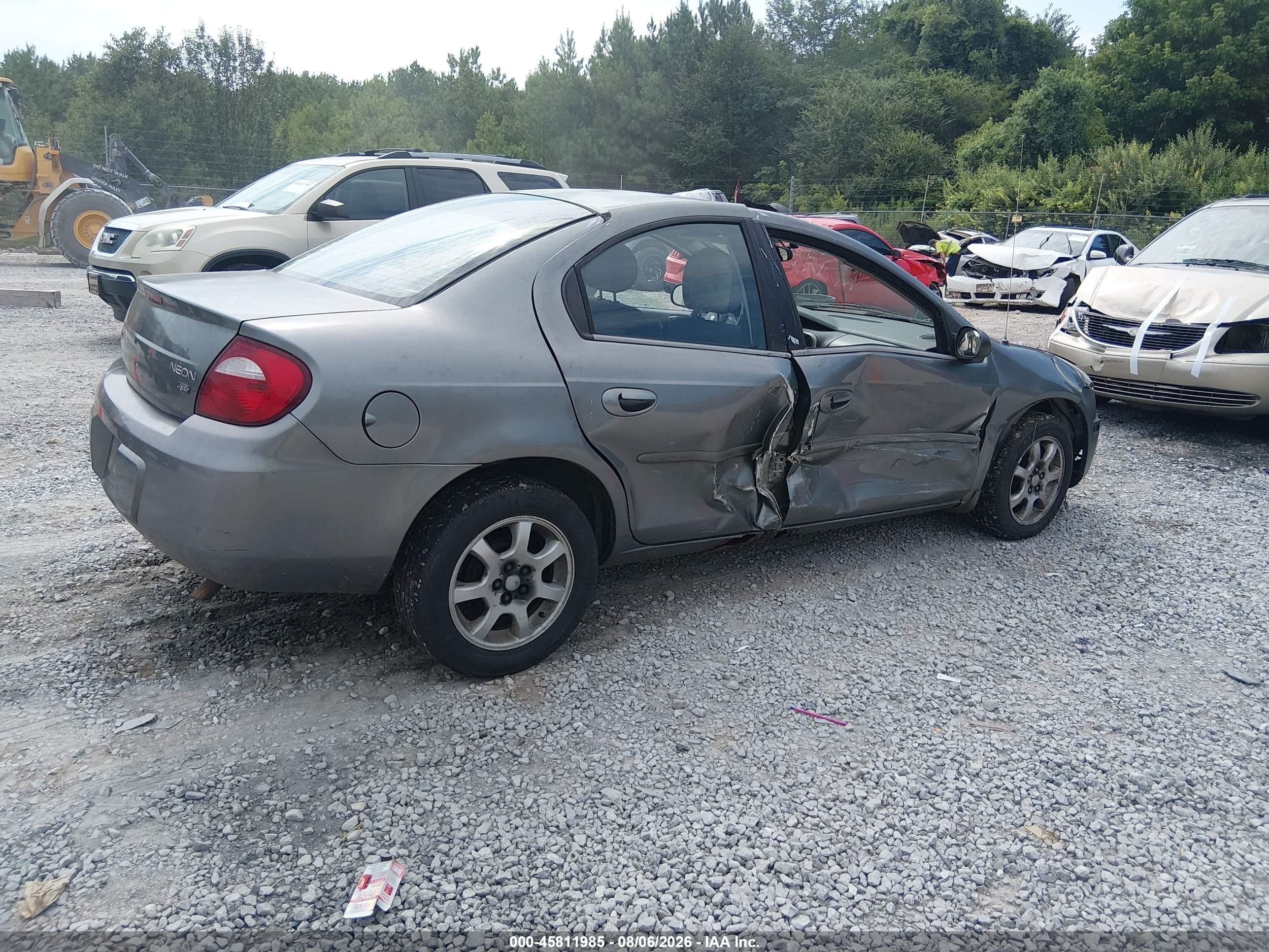 2005 Dodge Neon Sxt Gray vin: 1B3ES56C65D175630