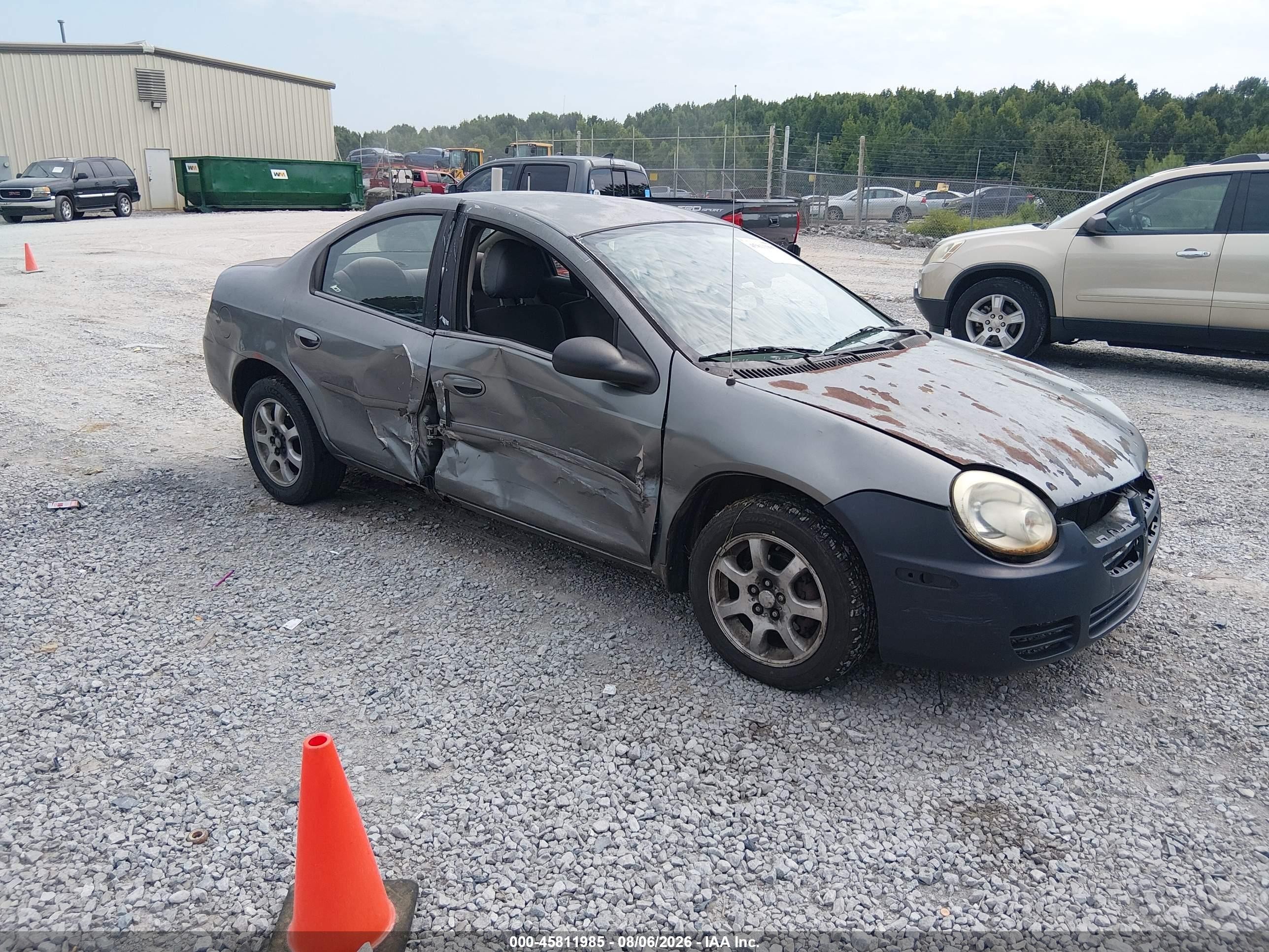 2005 Dodge Neon Sxt Серый vin: 1B3ES56C65D175630