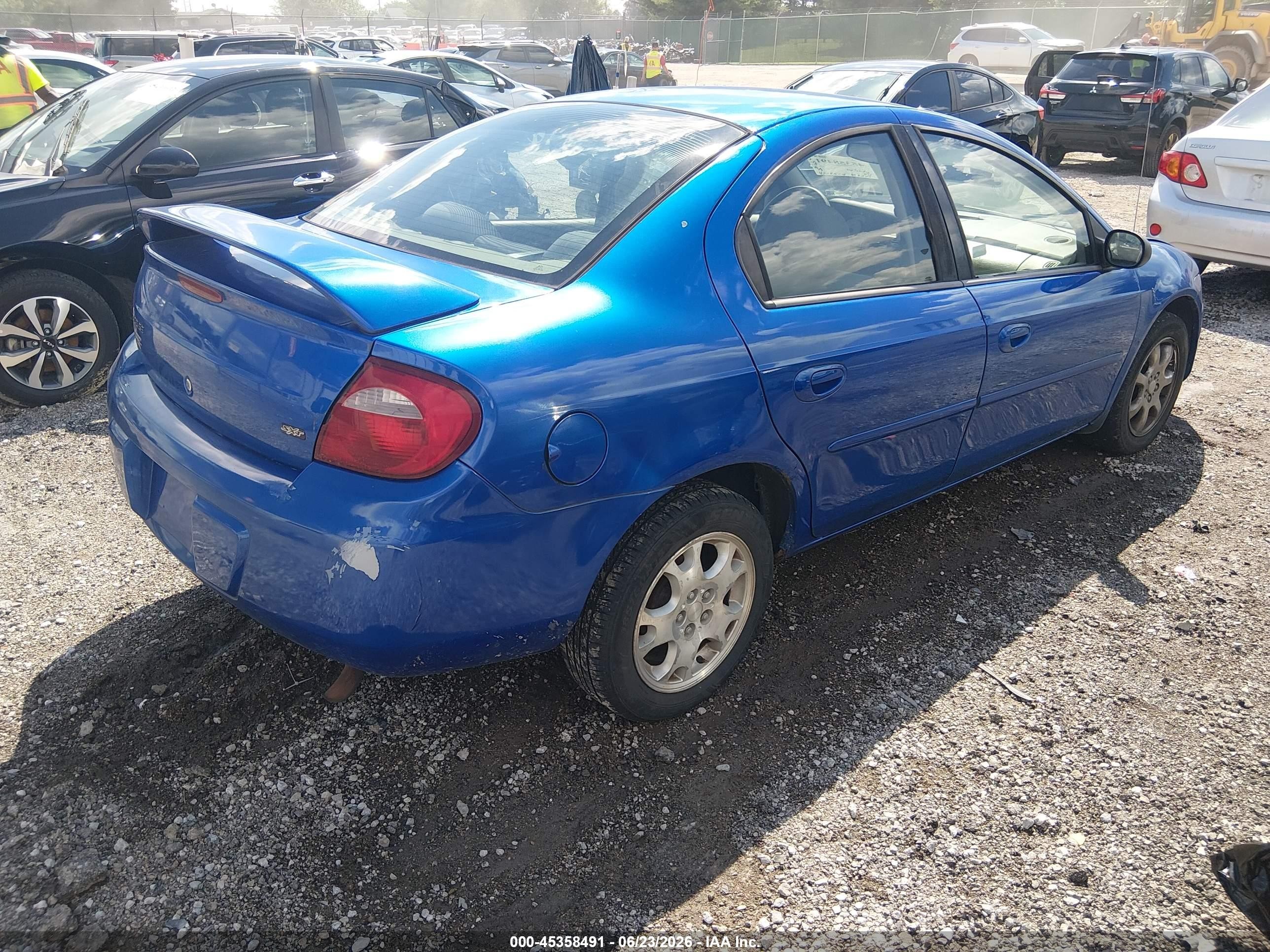 2005 Dodge Neon Sxt Blue vin: 1B3ES56C65D278448