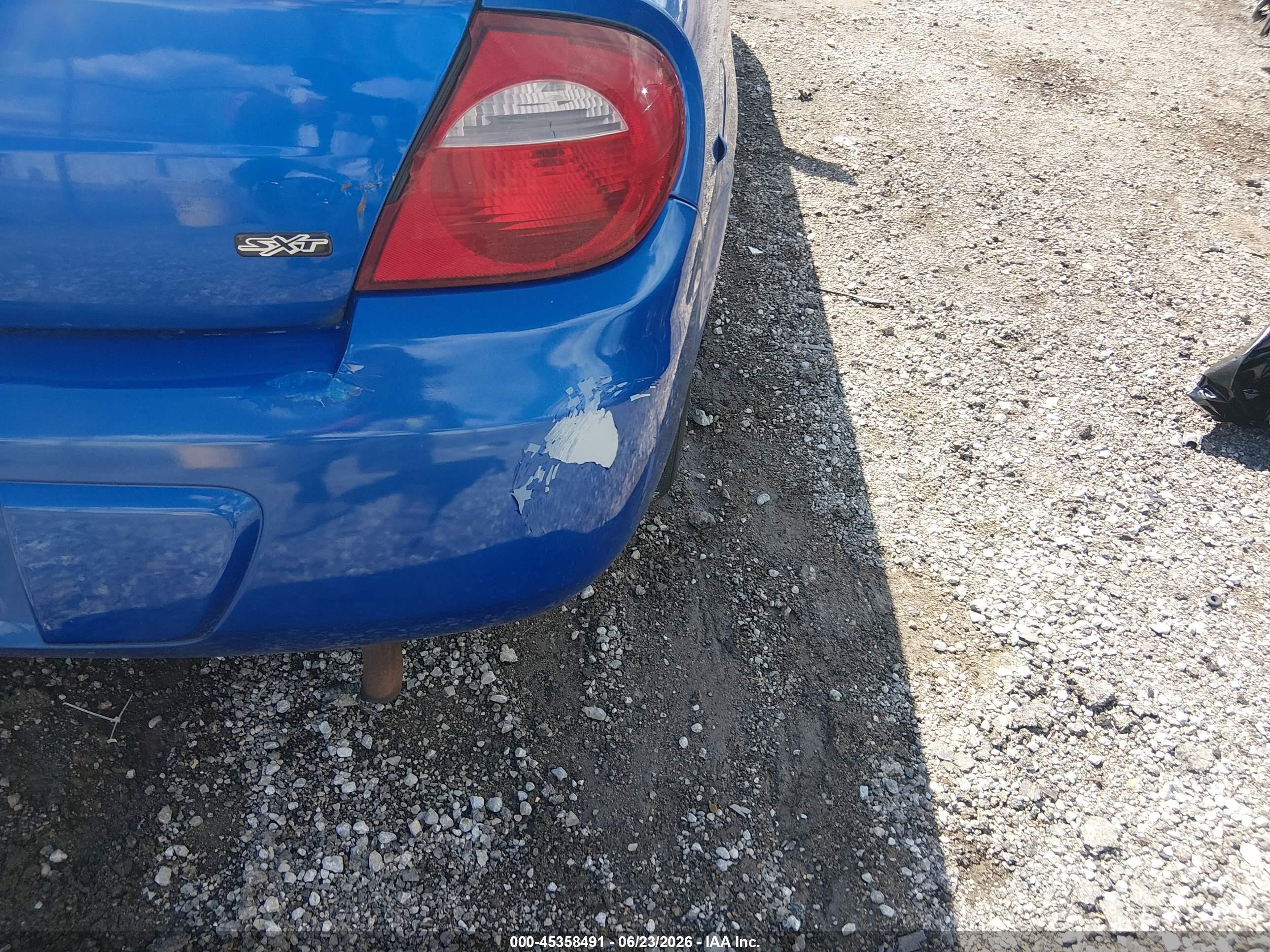 2005 Dodge Neon Sxt Blue vin: 1B3ES56C65D278448