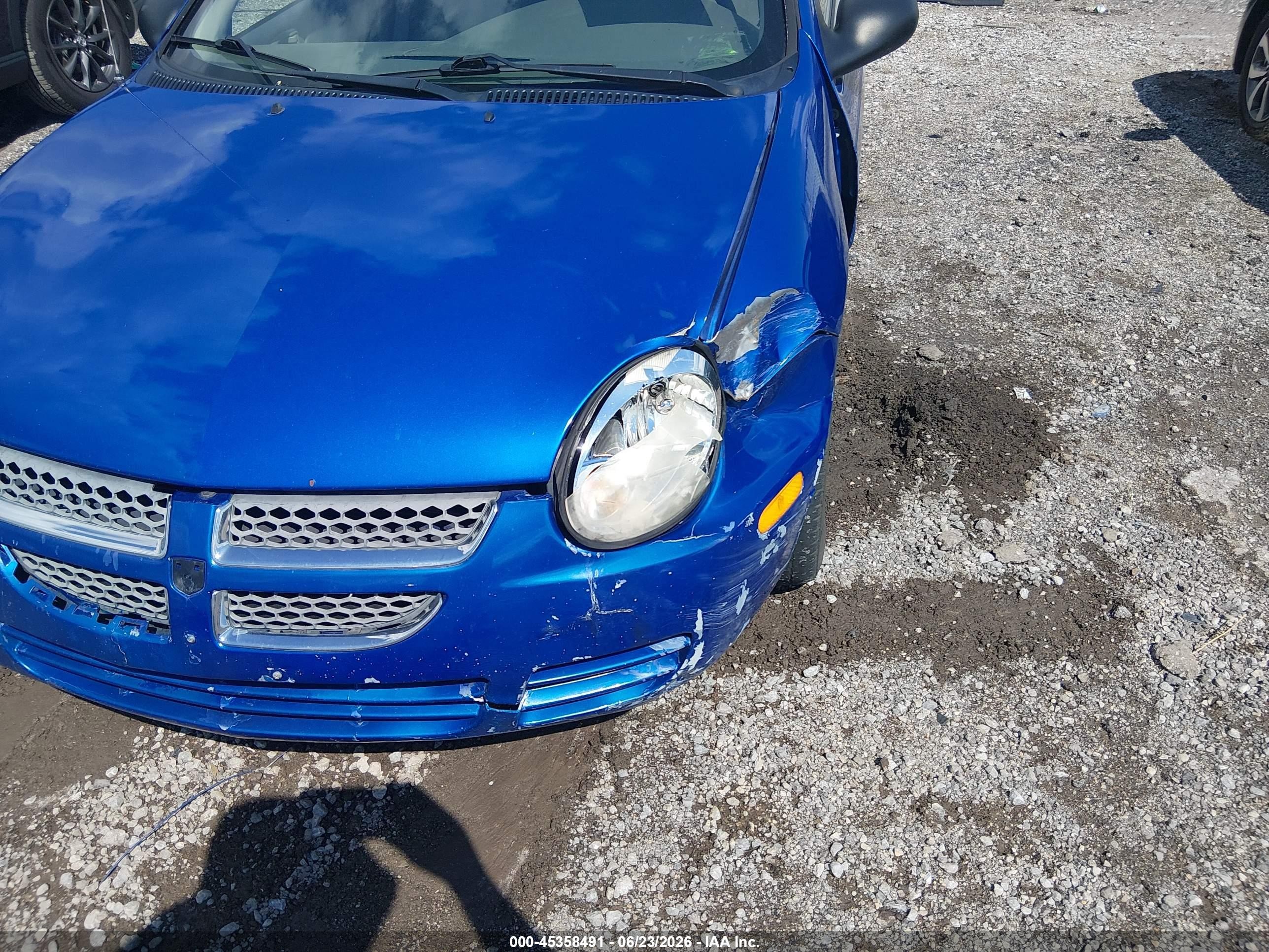 2005 Dodge Neon Sxt Blue vin: 1B3ES56C65D278448