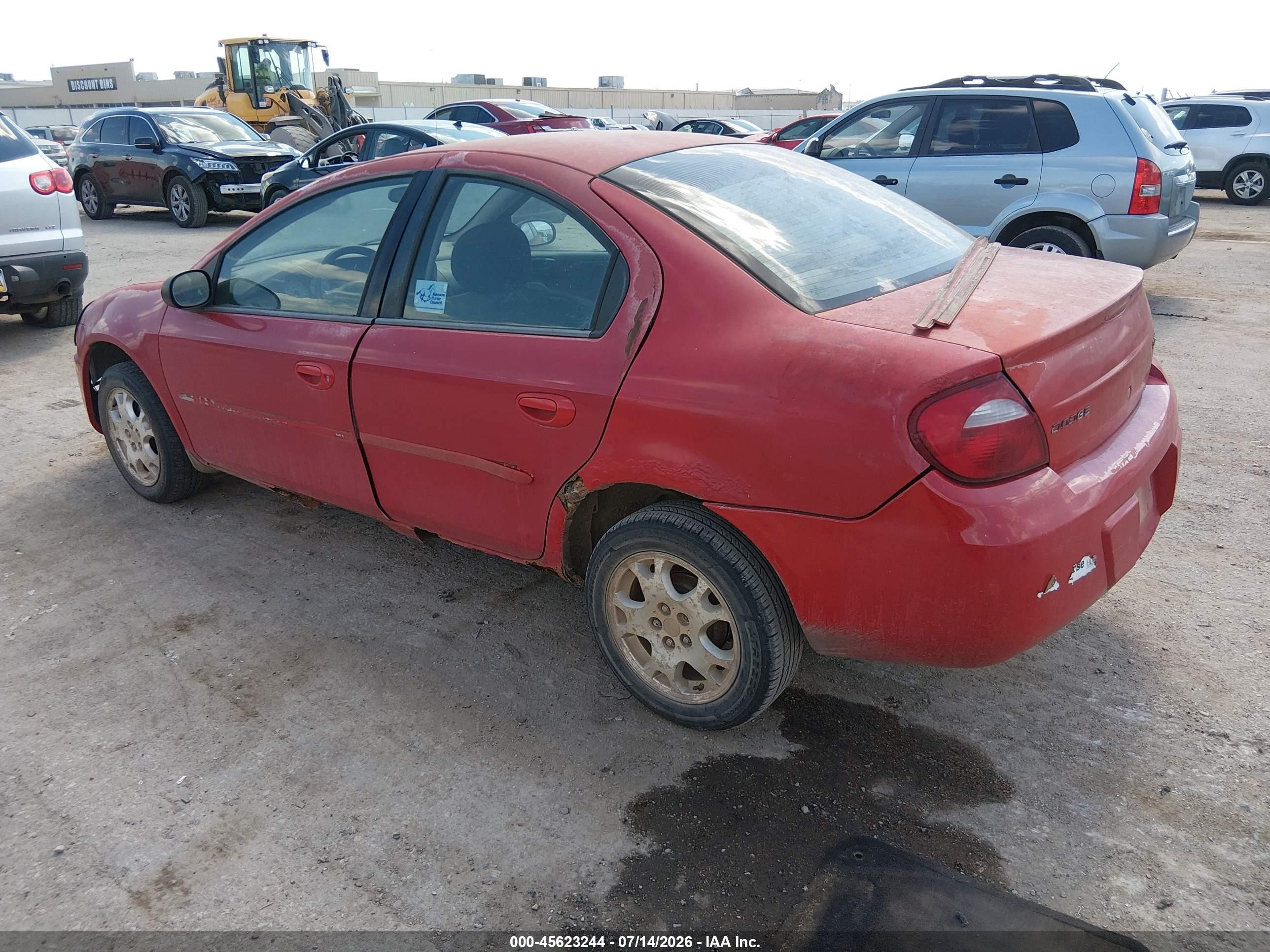 2005 Dodge Neon Sxt Red vin: 1B3ES56C65D282791