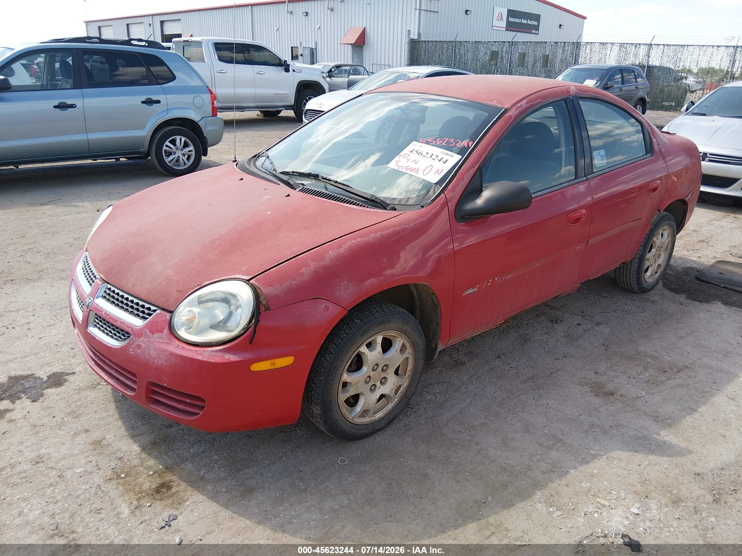 2005 Dodge Neon Sxt Red vin: 1B3ES56C65D282791