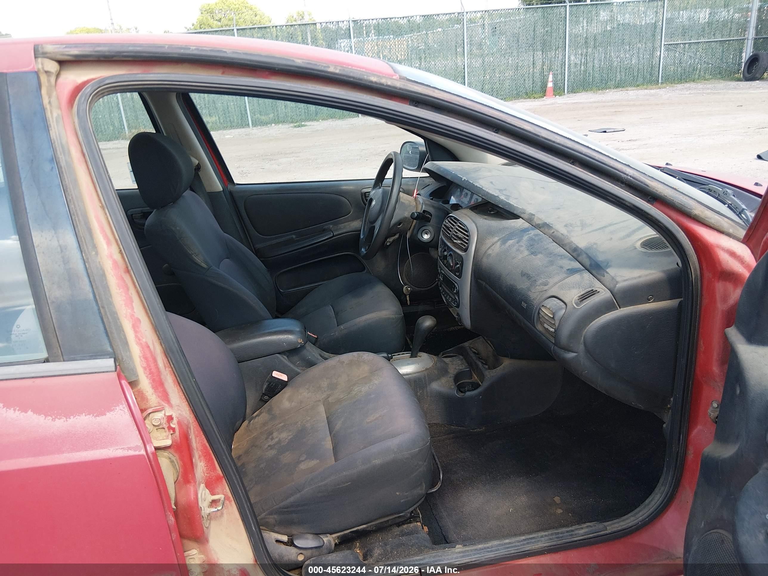 2005 Dodge Neon Sxt Red vin: 1B3ES56C65D282791