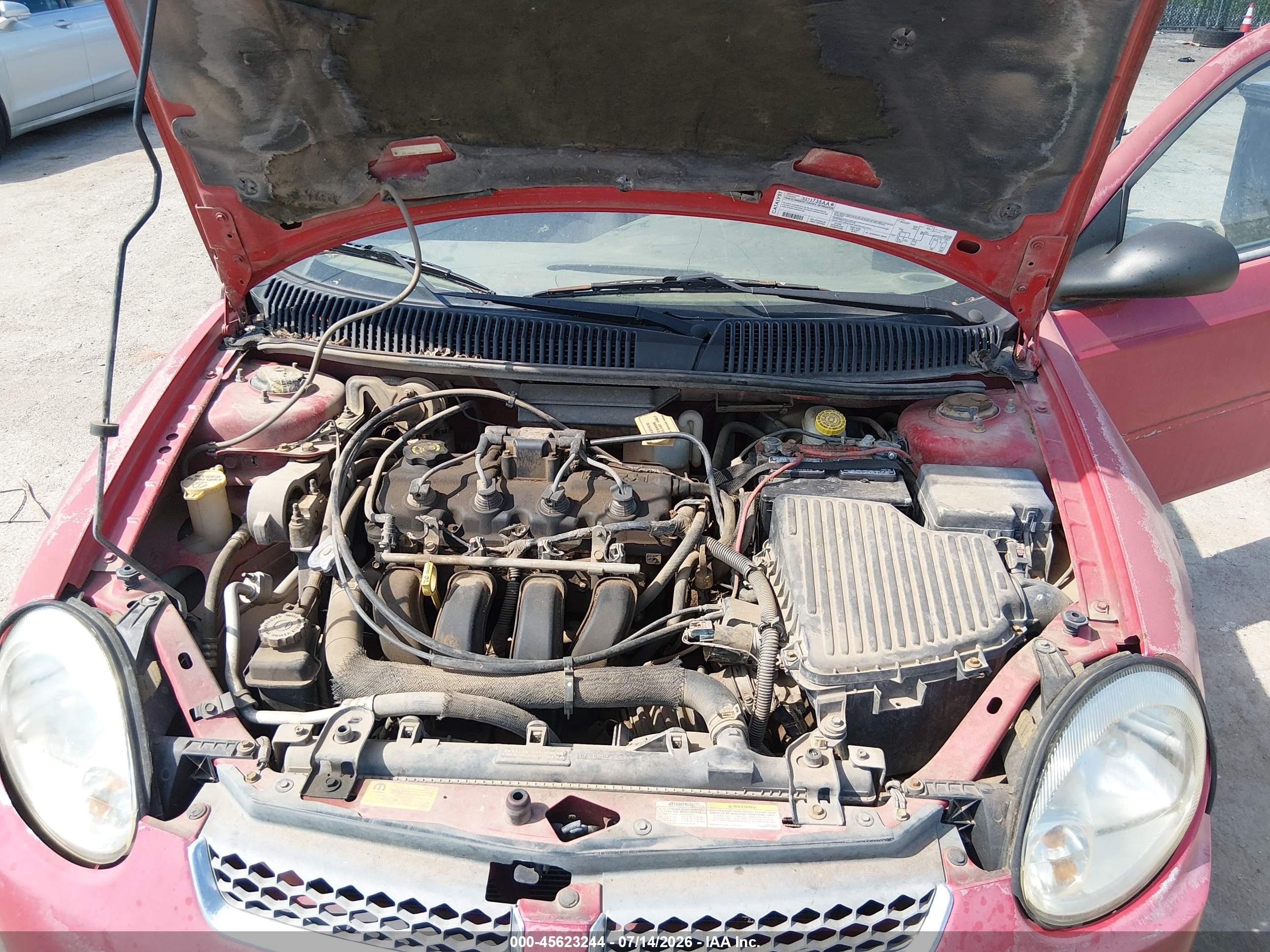 2005 Dodge Neon Sxt Red vin: 1B3ES56C65D282791