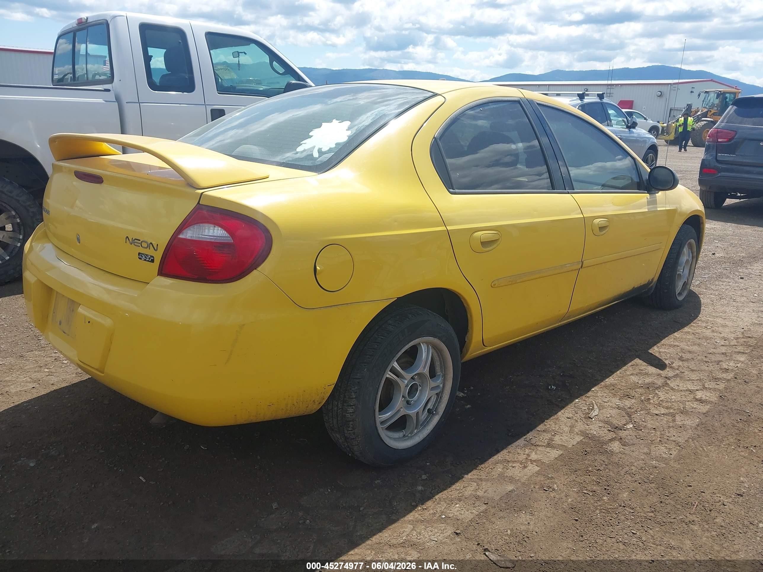 2003 Dodge Neon Sxt Yellow vin: 1B3ES56C73D124070
